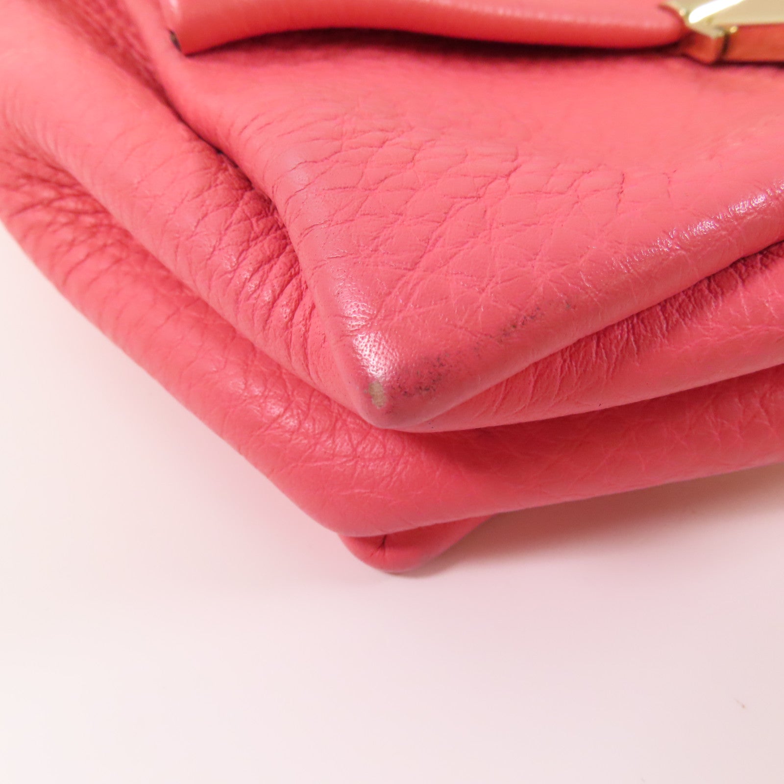 Valentino 【激減優惠】牛皮皮革Chain Shoulder Bag金扣鏈帶肩背袋