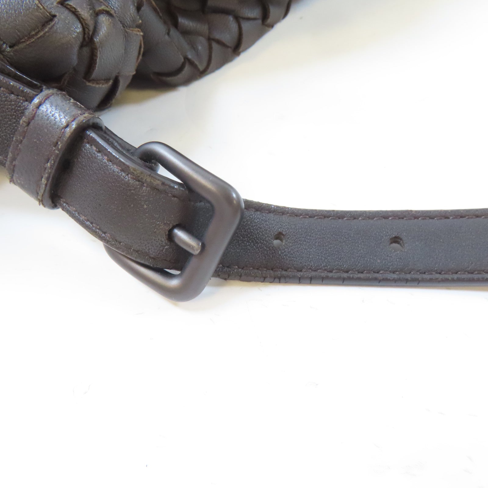 BOTTEGA VENETA 皮革Intrecciato Backpack背包啡色