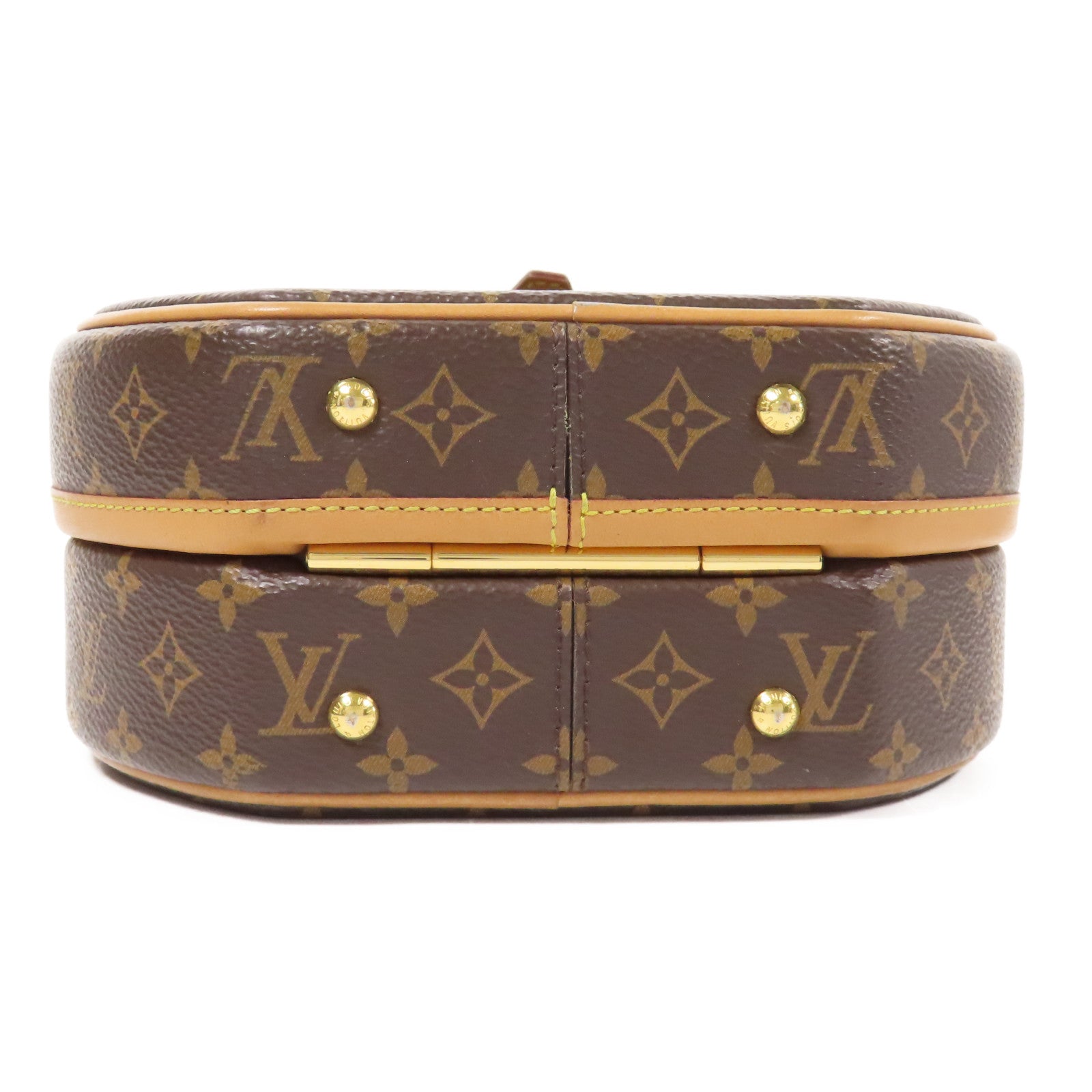 LOUIS VUITTON Monogram Petite Boite Chapeau金扣手挽肩背兩用袋