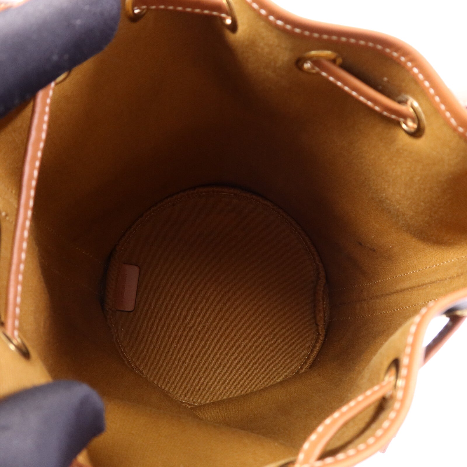 CELINE 塗層帆布Triomphe Drawstring Small bucket金扣肩背袋