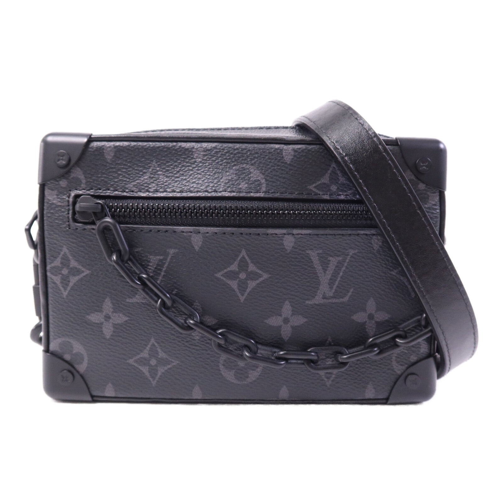 LOUIS VUITTON Monogram Eclipse Mini Soft Trunk肩背袋