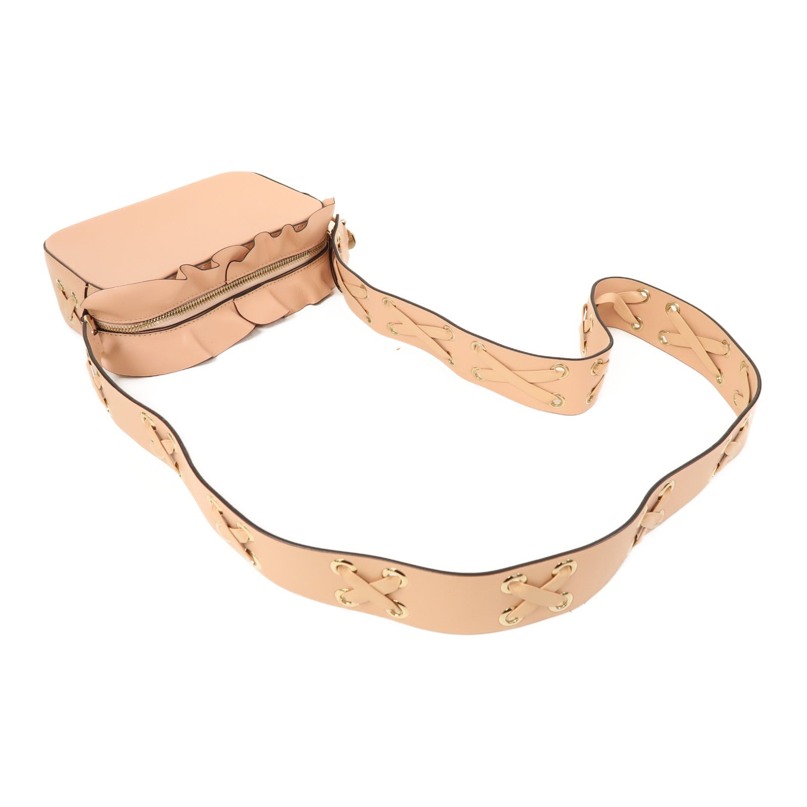 Valentino 牛皮皮革Shoulder Bag肩背袋粉紅色