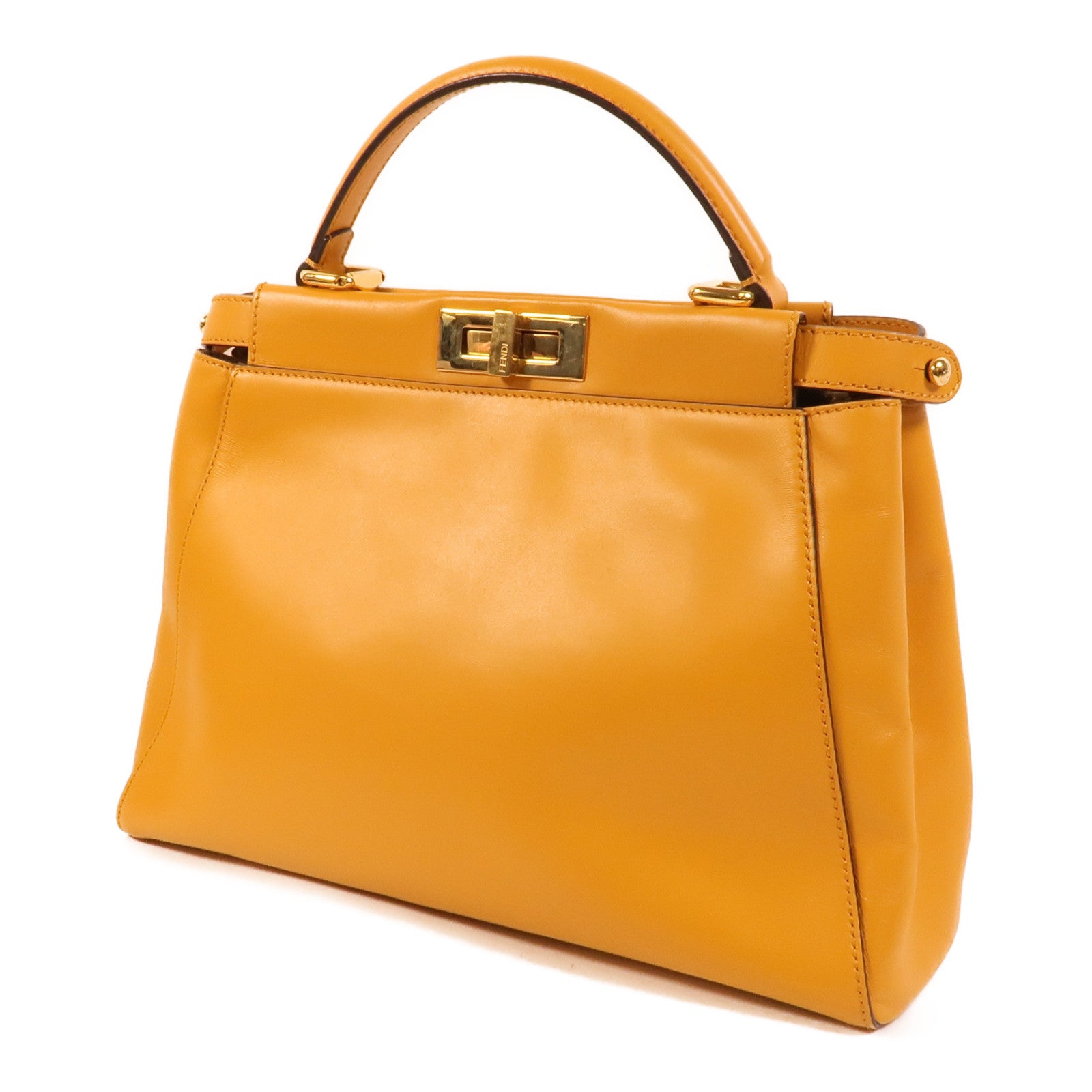 FENDI 牛皮皮革Peekaboo手挽肩背兩用袋