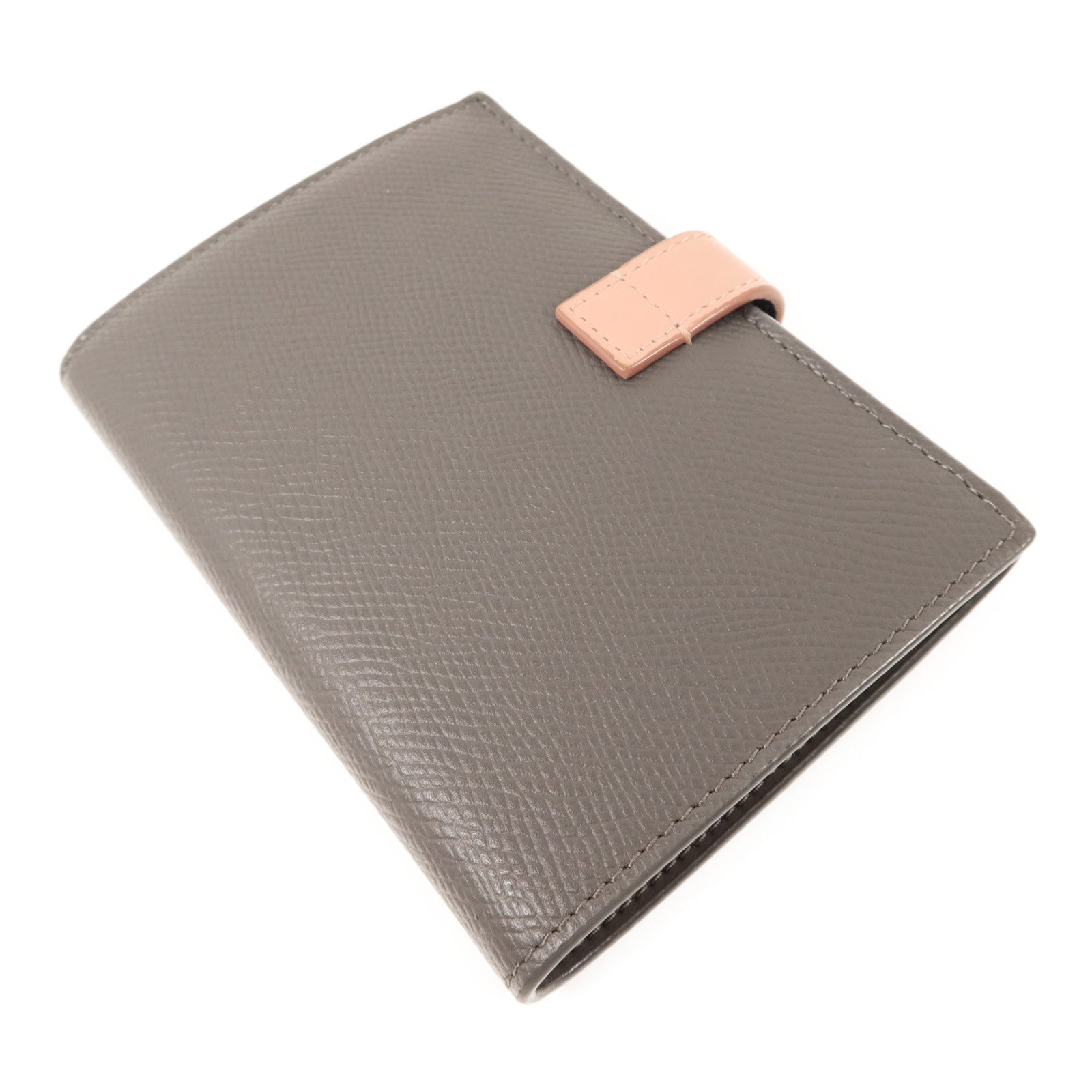 CELINE 牛皮皮革Medium Strap Wallet金扣錢包