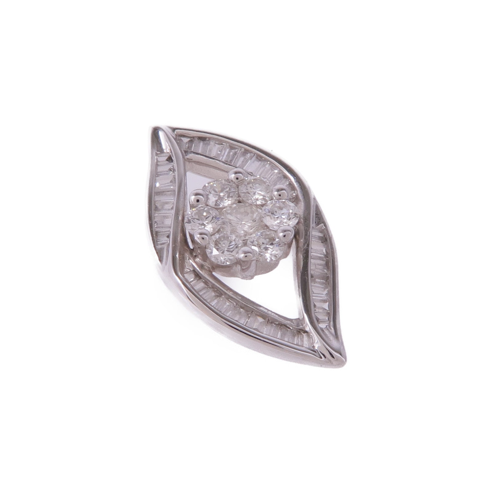 JEWELRY 18K白金Diamond Pendant Top鑽石吊墜