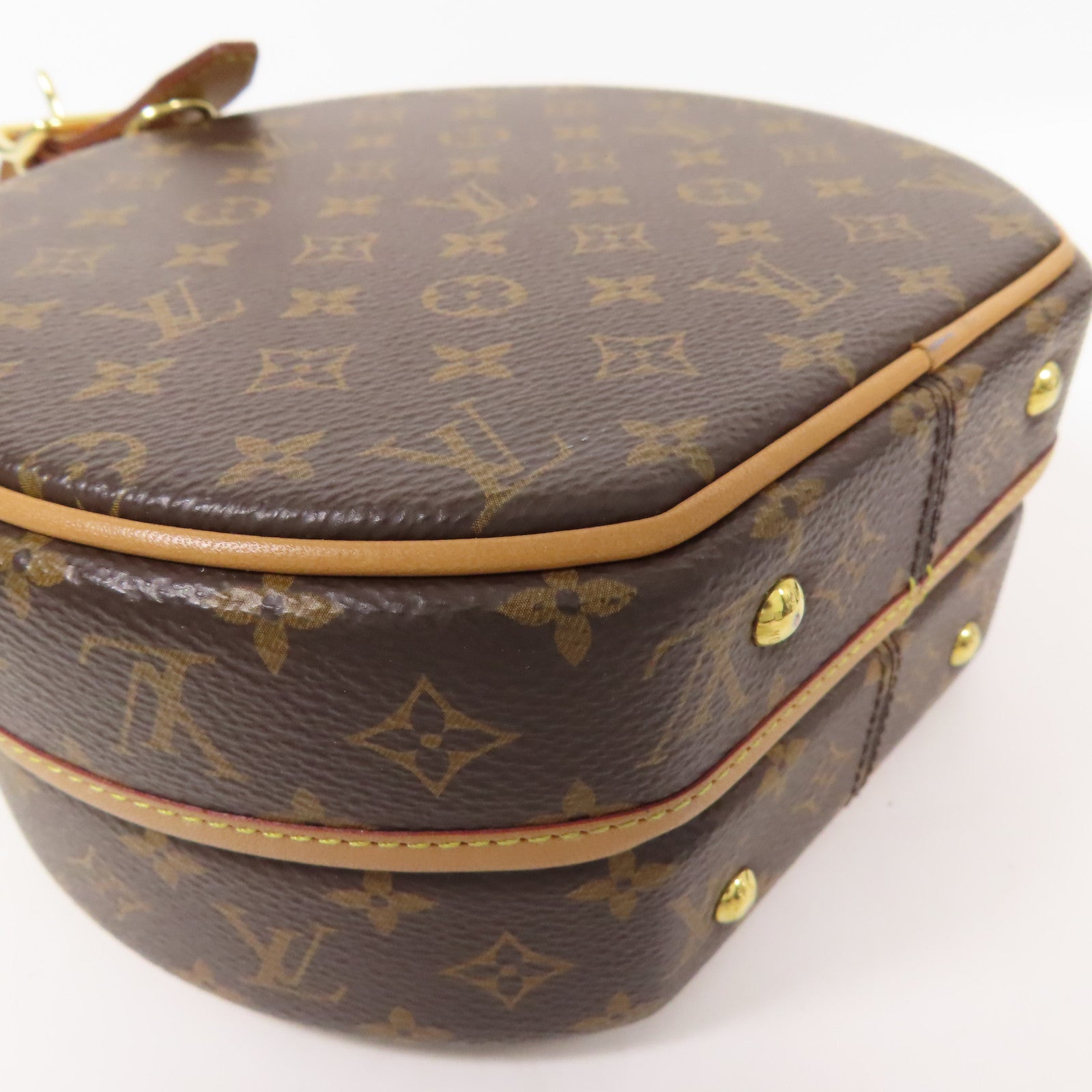 LOUIS VUITTON Monogram Petite Boite Chapeau金扣手挽肩背兩用袋