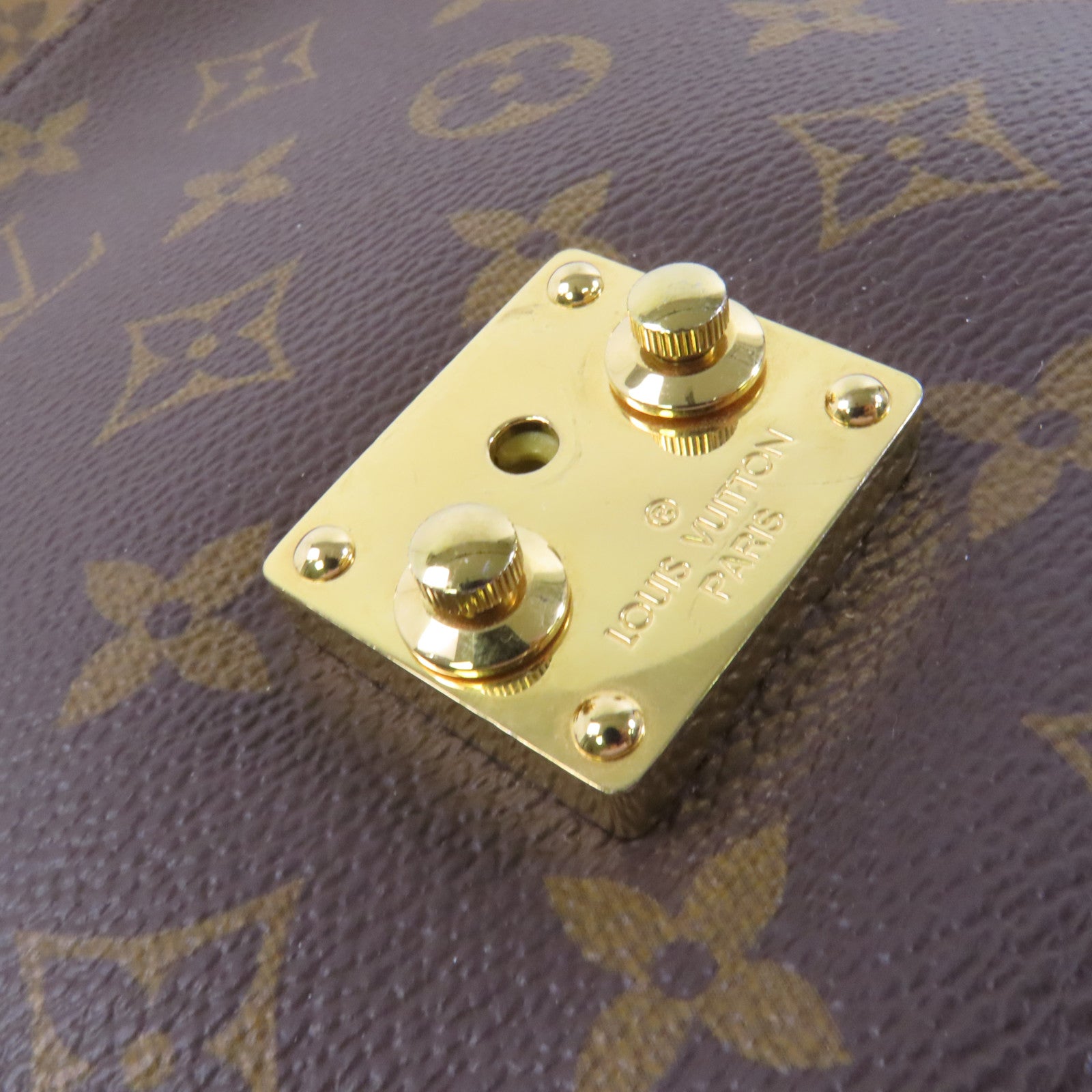 LOUIS VUITTON Monogram Reverse Pochette Metis金扣手挽肩背兩用袋