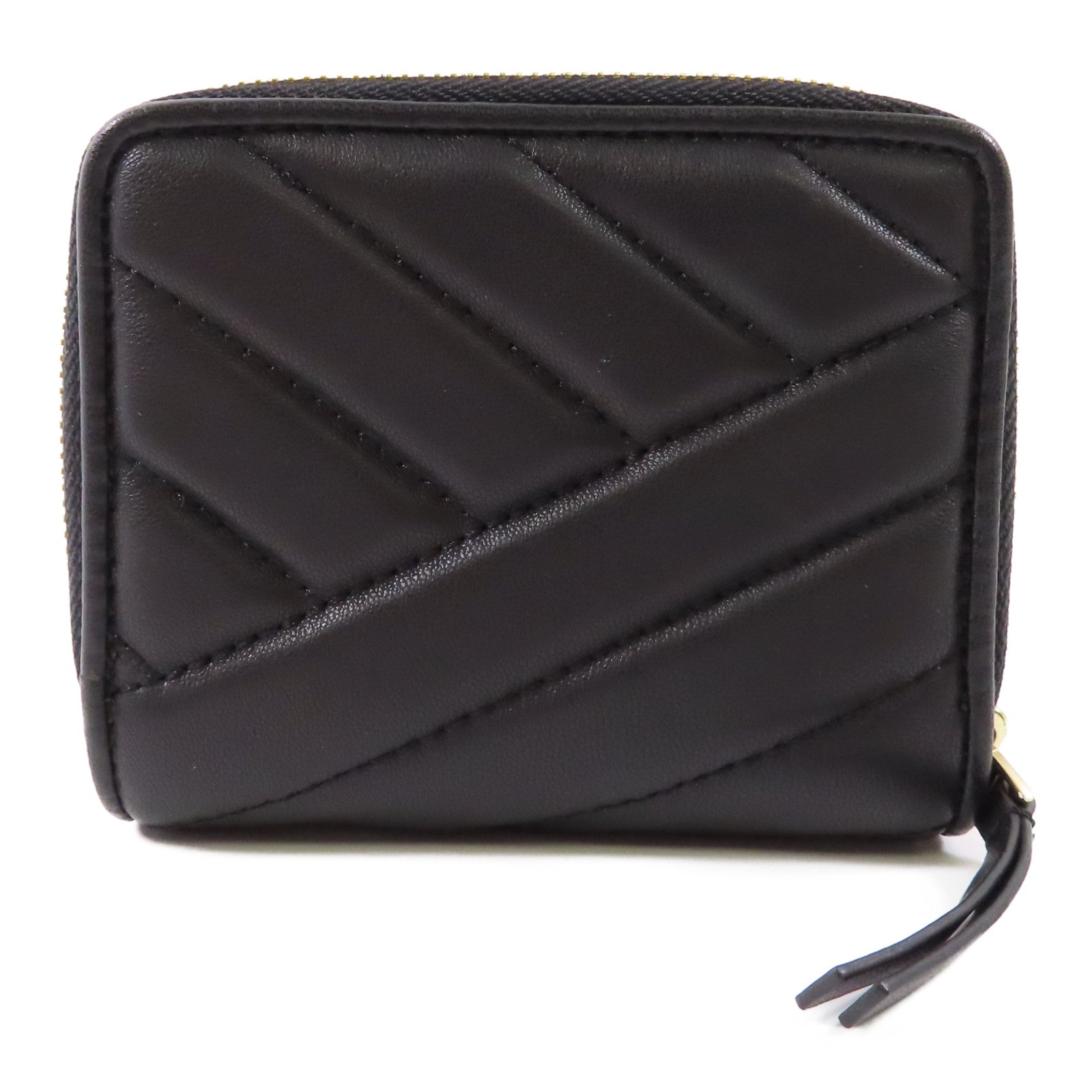 Tory Burch 牛皮皮革Wallet金扣錢包黑色