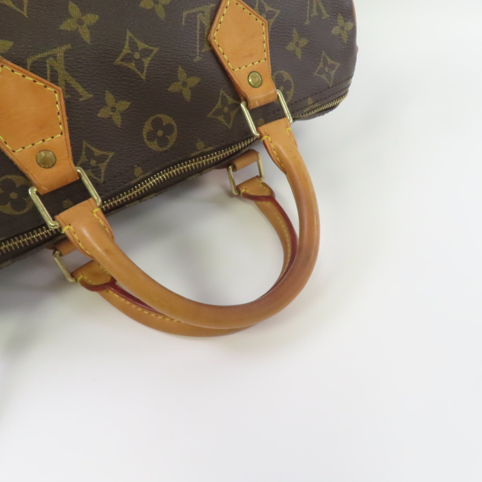 LOUIS VUITTON 【激減優惠】Monogram Speedy 30金扣手挽袋啡色