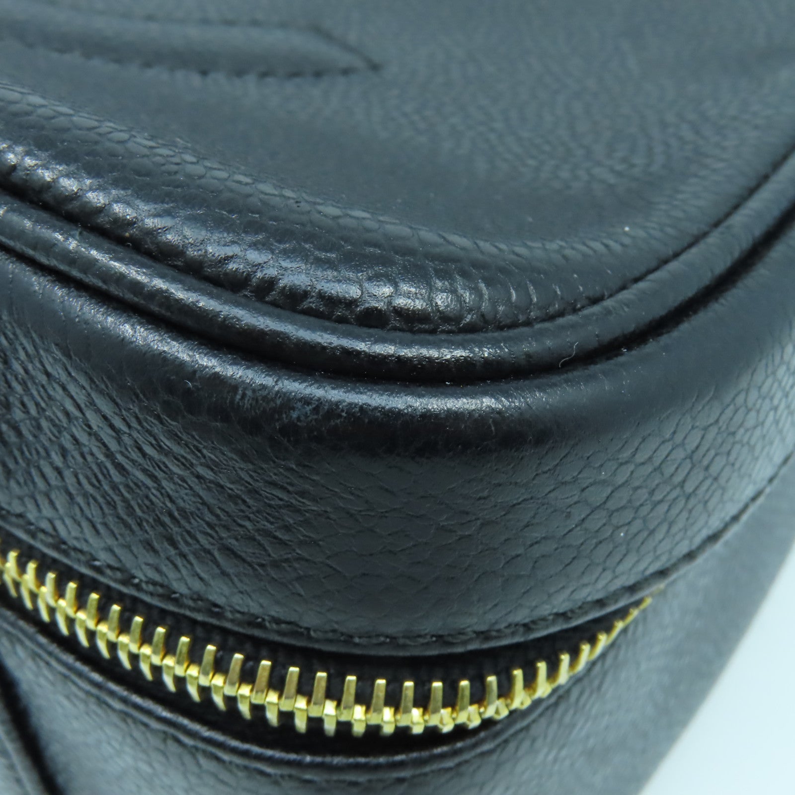 CHANEL 【激減優惠】Caviar皮革2 Way Shoulder金扣手挽肩背兩用袋黑色