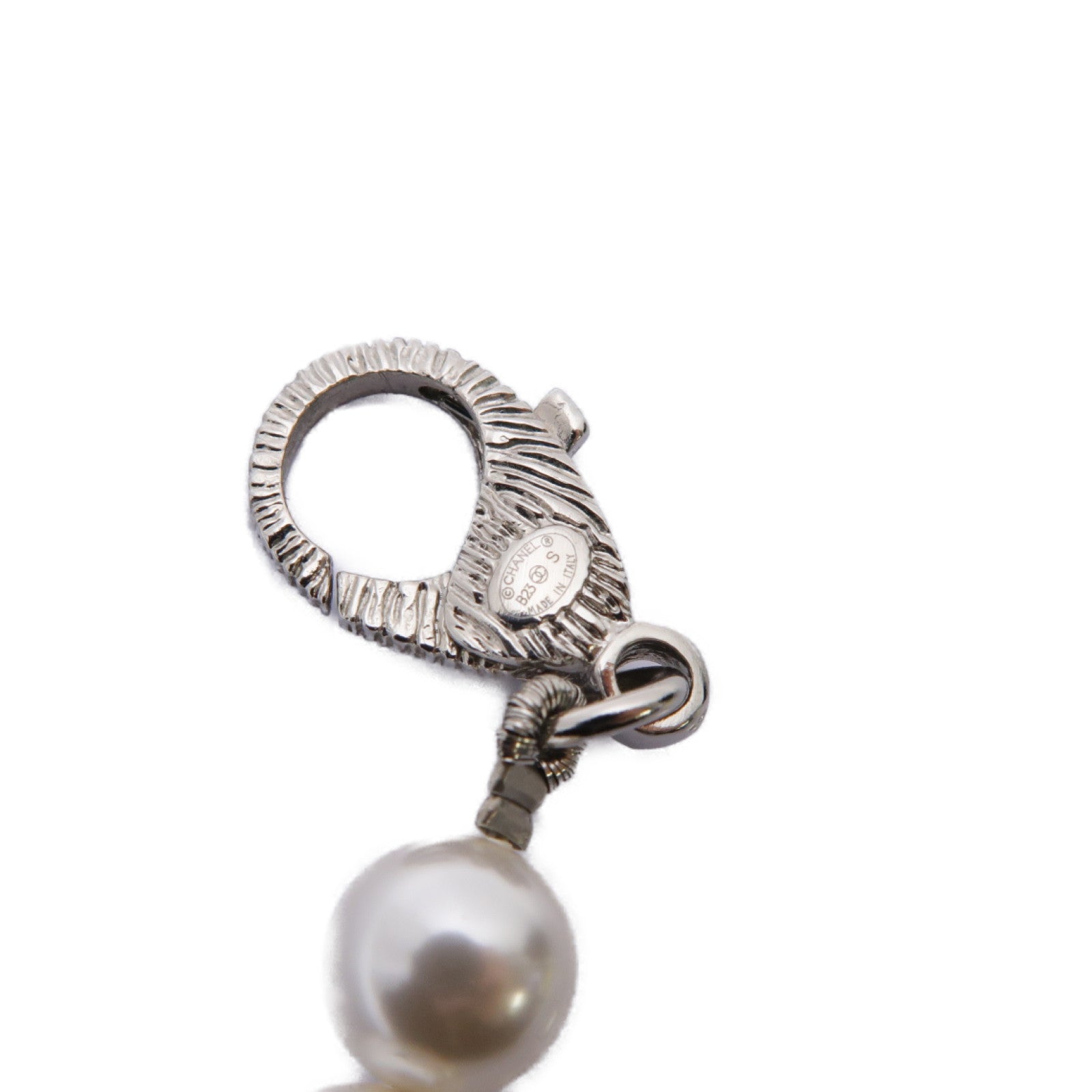 CHANEL 金屬Necklace項鍊白色/銀色