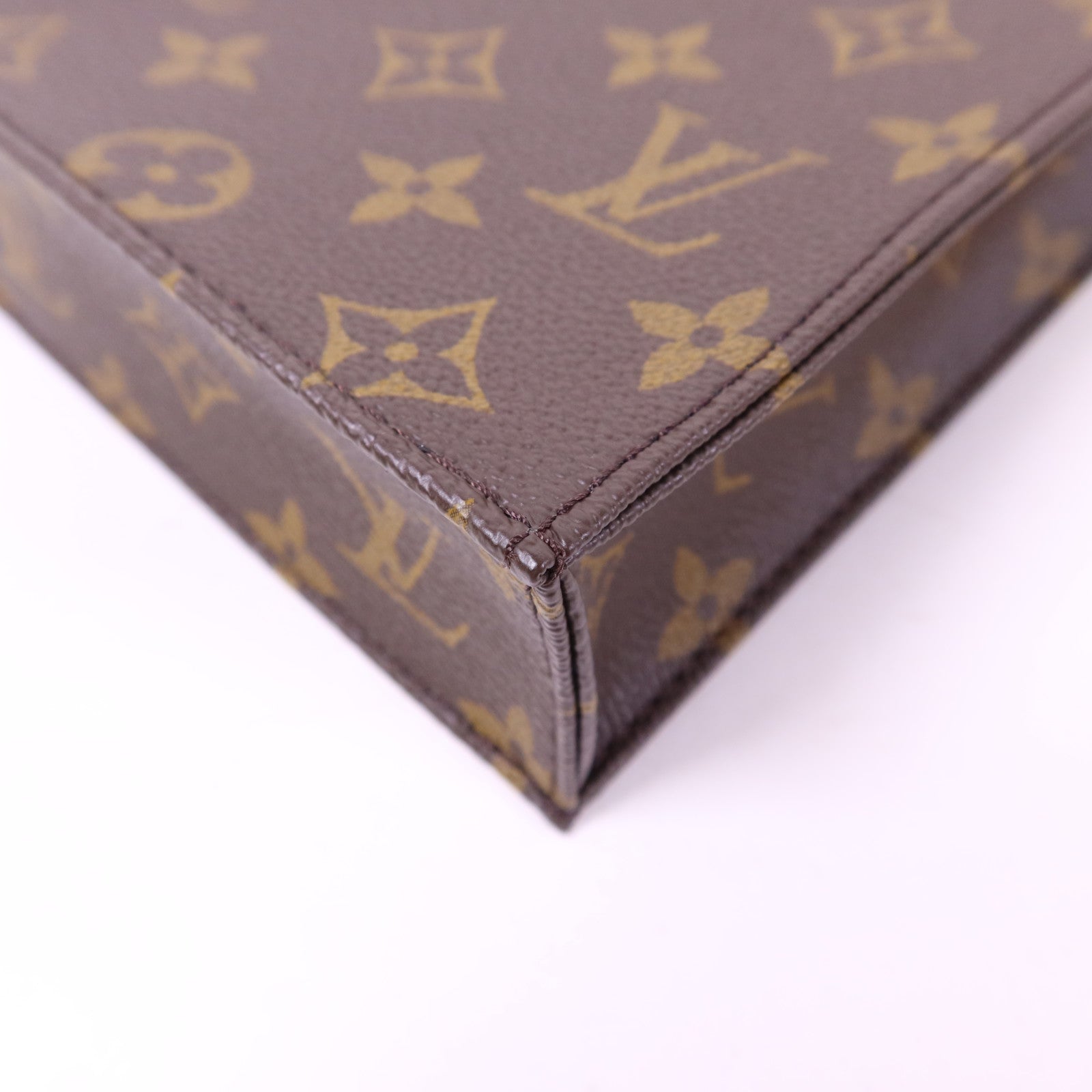 LOUIS VUITTON 【激減優惠】Monogram Petit Sac Plat金扣手挽肩背兩用袋