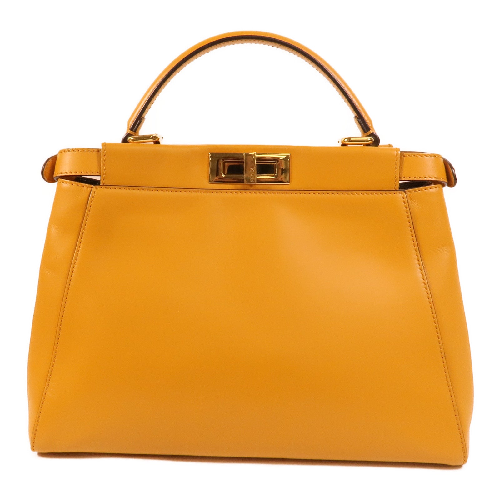 FENDI 牛皮皮革Peekaboo手挽肩背兩用袋