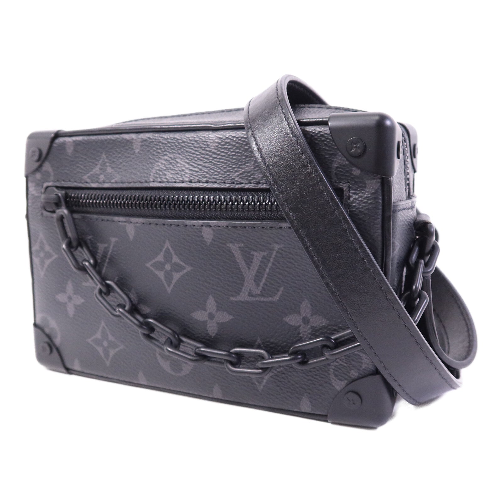 LOUIS VUITTON Monogram Eclipse Mini Soft Trunk肩背袋
