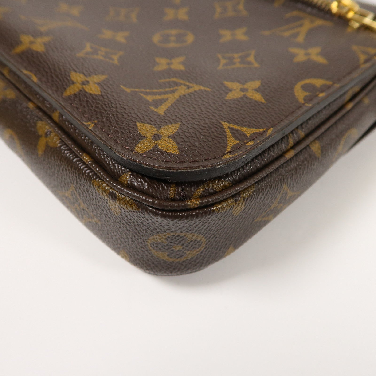 LOUIS VUITTON Monogram Pochette Metis MM金扣手挽肩背兩用袋棕色