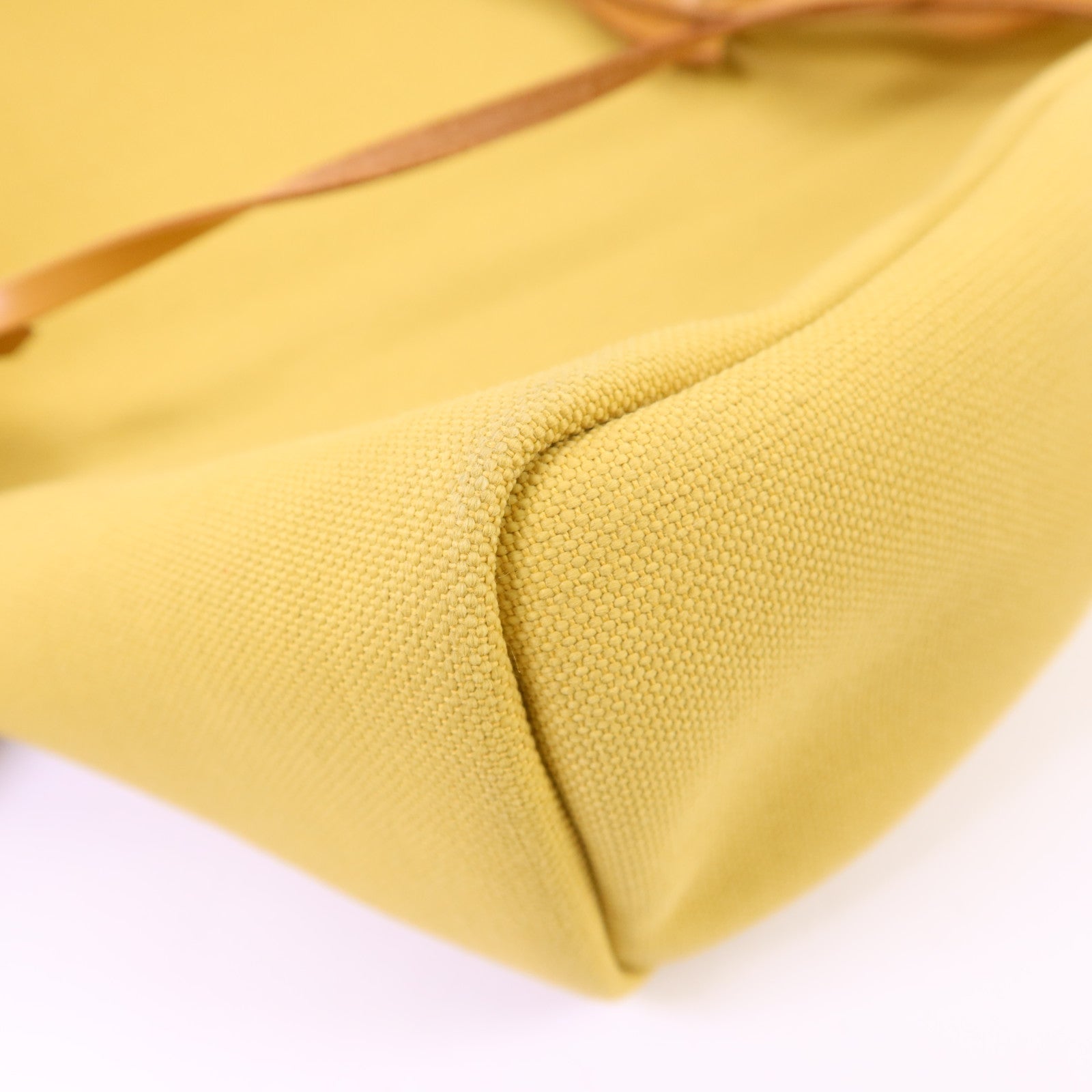HERMES 帆布Herbag PM銀扣手挽肩背兩用袋Soleil