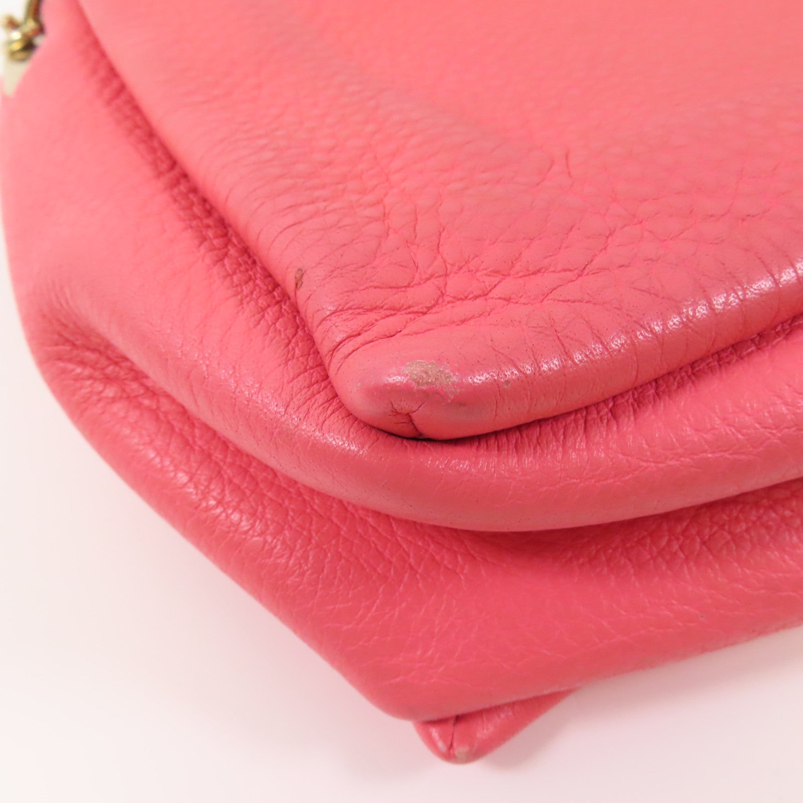 Valentino 【激減優惠】牛皮皮革Chain Shoulder Bag金扣鏈帶肩背袋