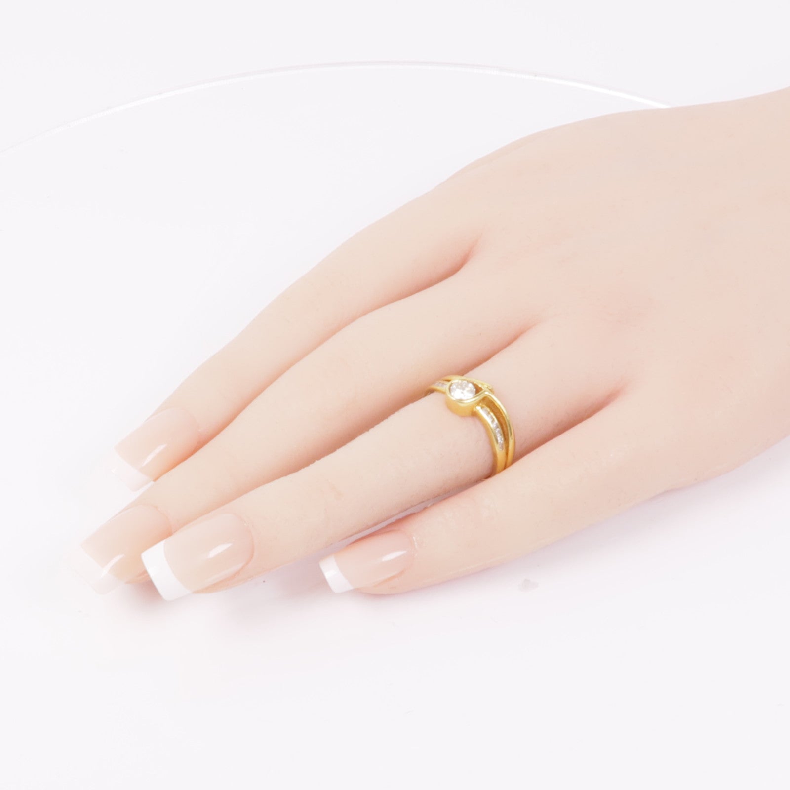 JEWELRY 18K黃金Diamond Ring鑽石戒指US#7.5