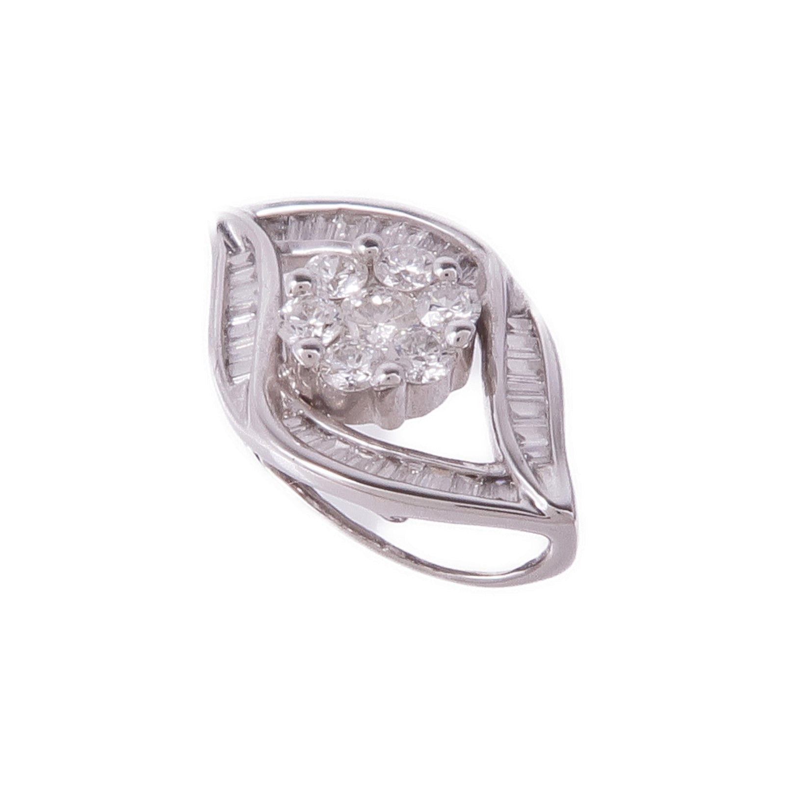 JEWELRY 18K白金Diamond Pendant Top鑽石吊墜