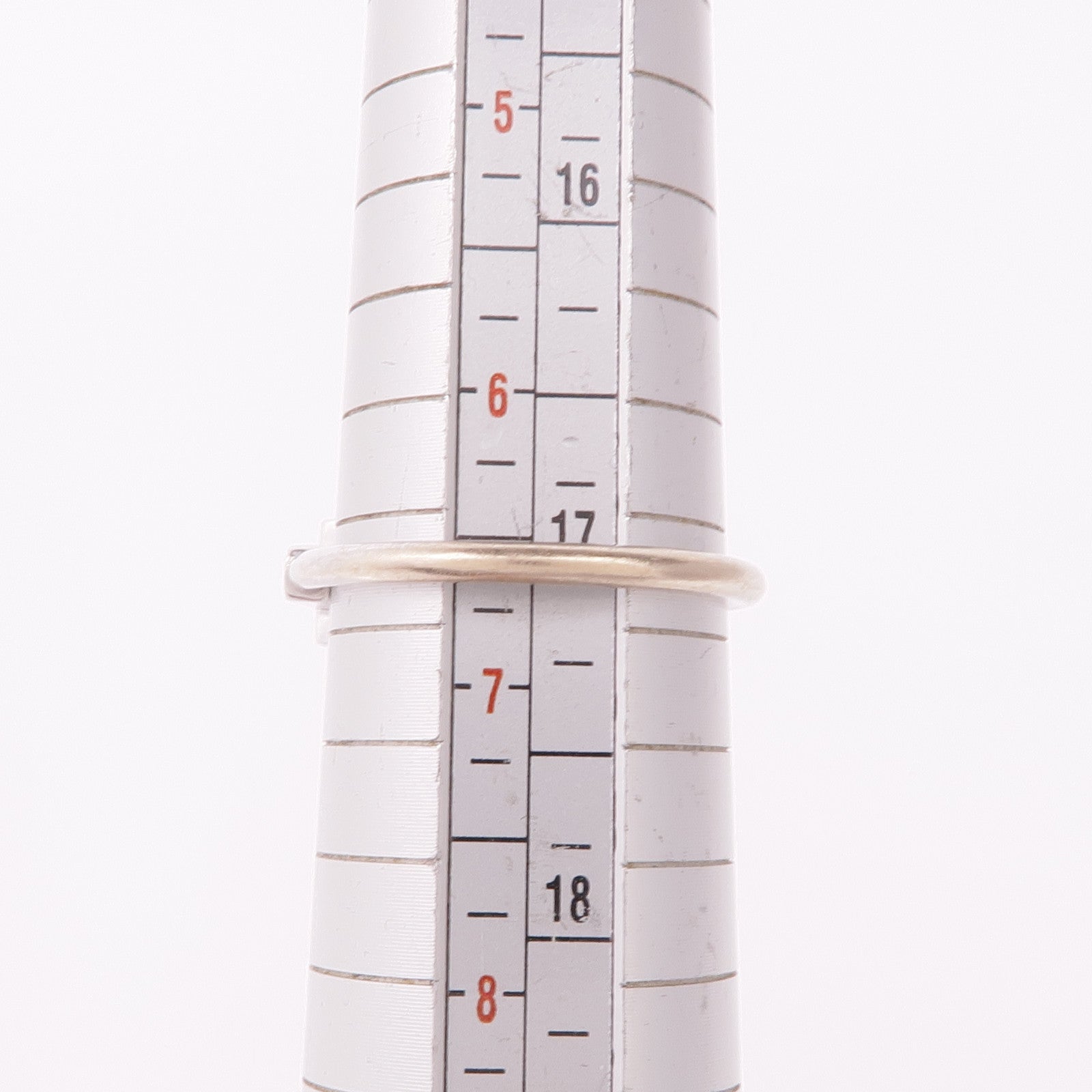 TIFFANY＆CO 18K白金T Wire Diamond Ring鑽石戒指US#6.5