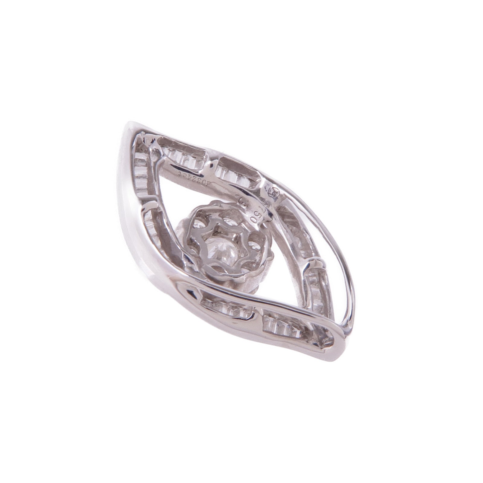 JEWELRY 18K白金Diamond Pendant Top鑽石吊墜