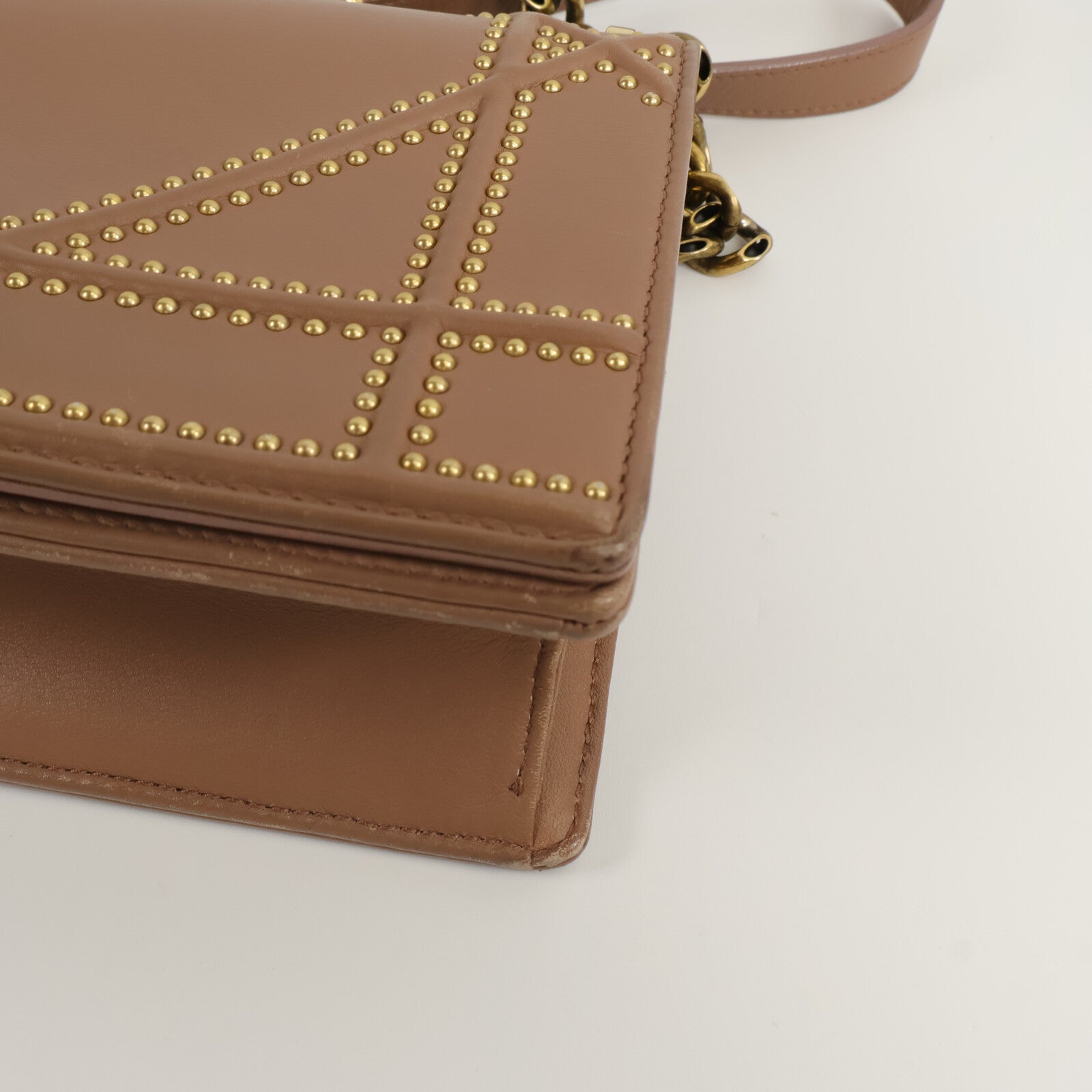 Dior 牛皮皮革Shoulder Bag鏈帶肩背袋