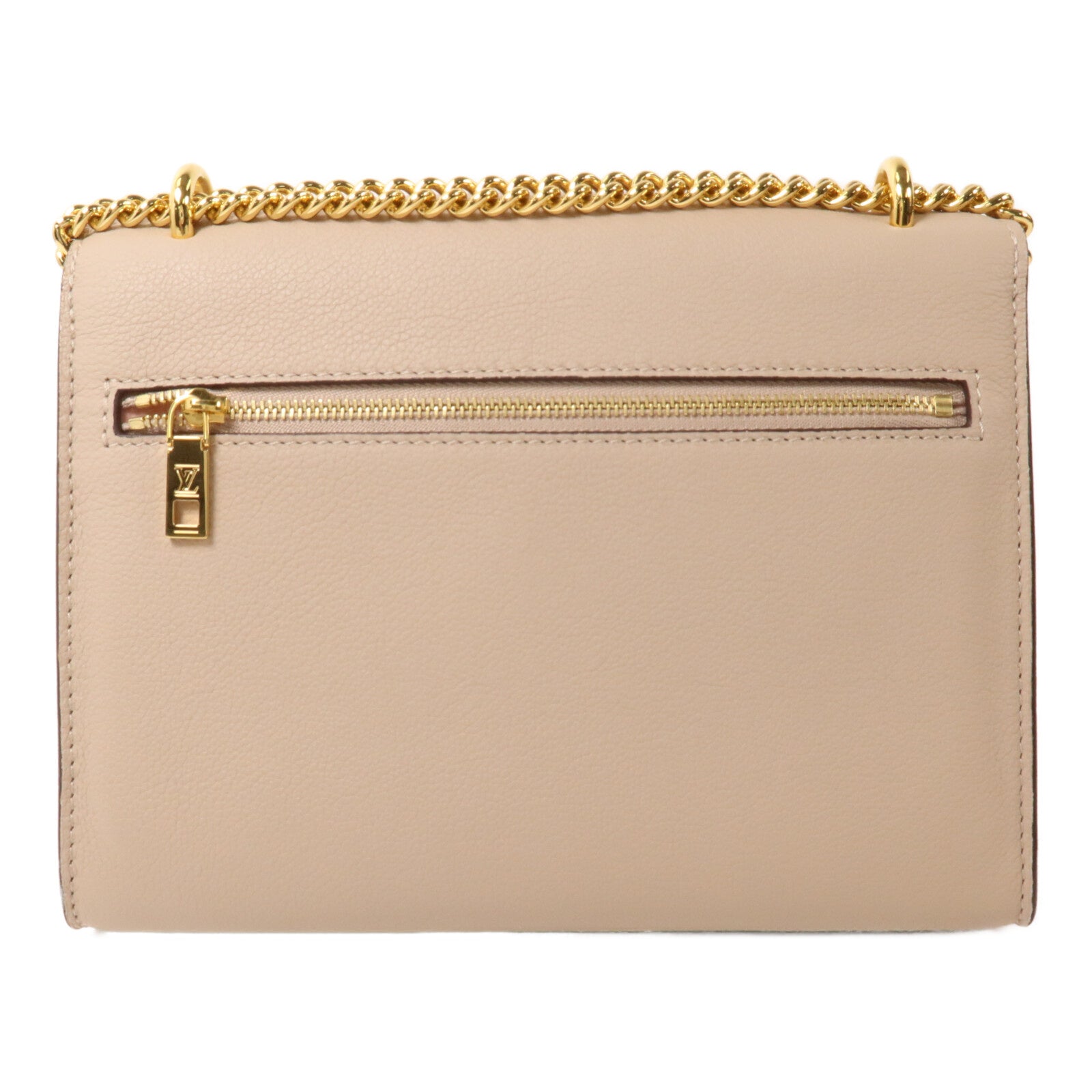 LOUIS VUITTON 牛皮皮革Mylockme Chain Bag鏈帶肩背袋