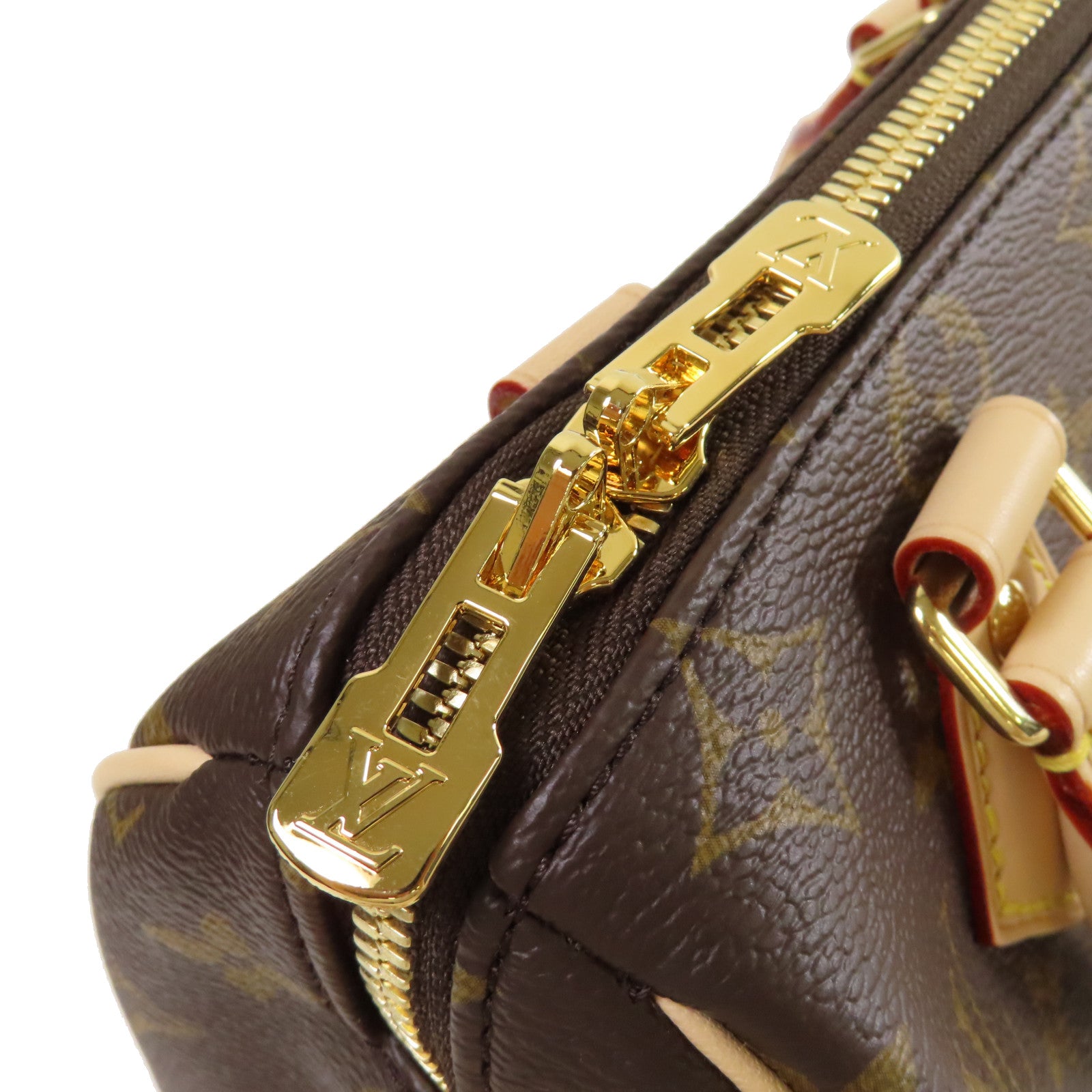 LOUIS VUITTON Monogram Speedy Bandouliere 20 2Way Shoulder Bag金扣手挽肩背兩用袋啡色
