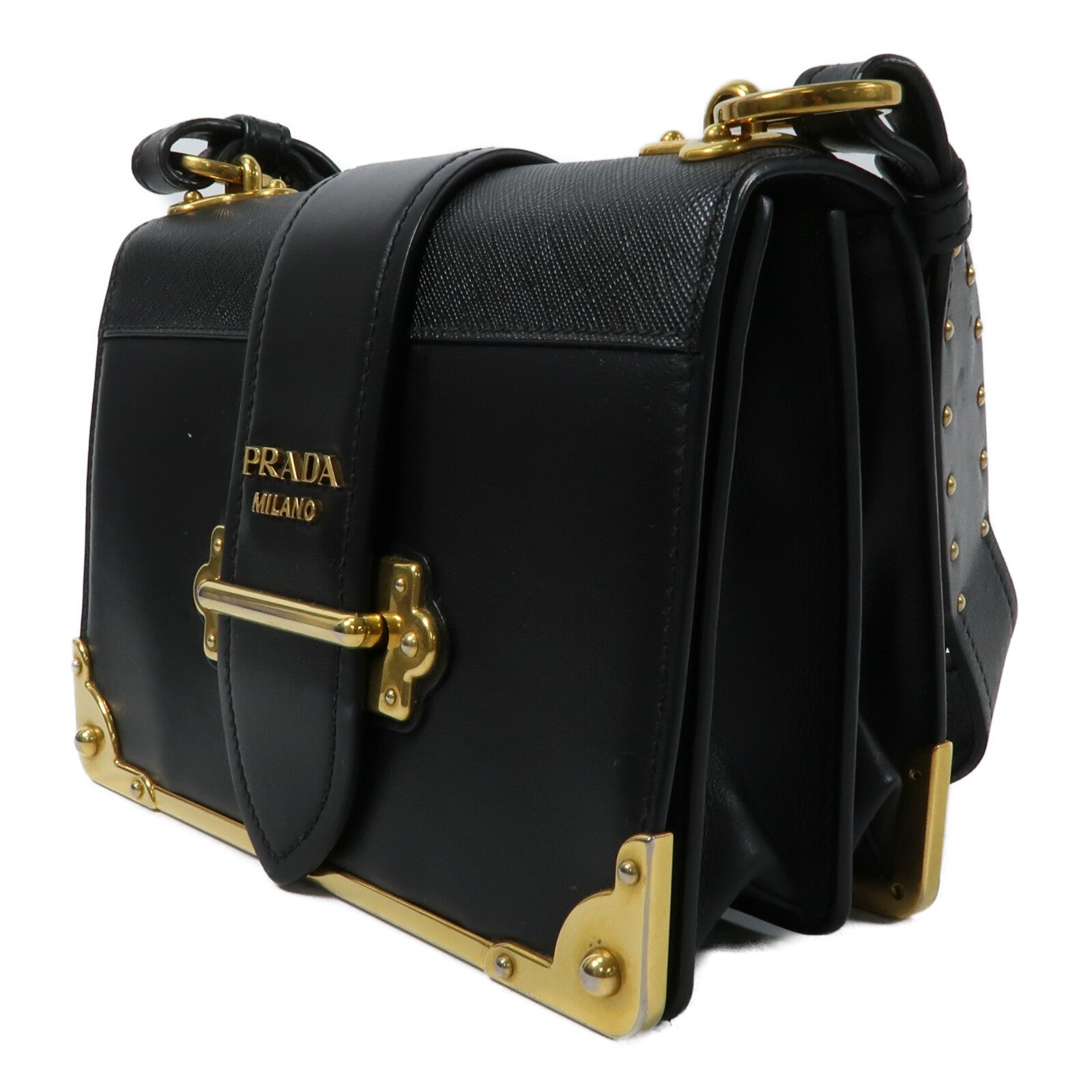 PRADA 牛皮皮革Cahier Shoulder Bag肩背袋