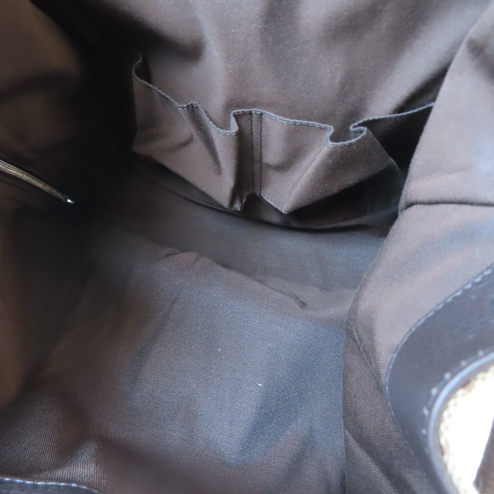GUCCI 帆布Drawstring Backpack銀扣背包啡色
