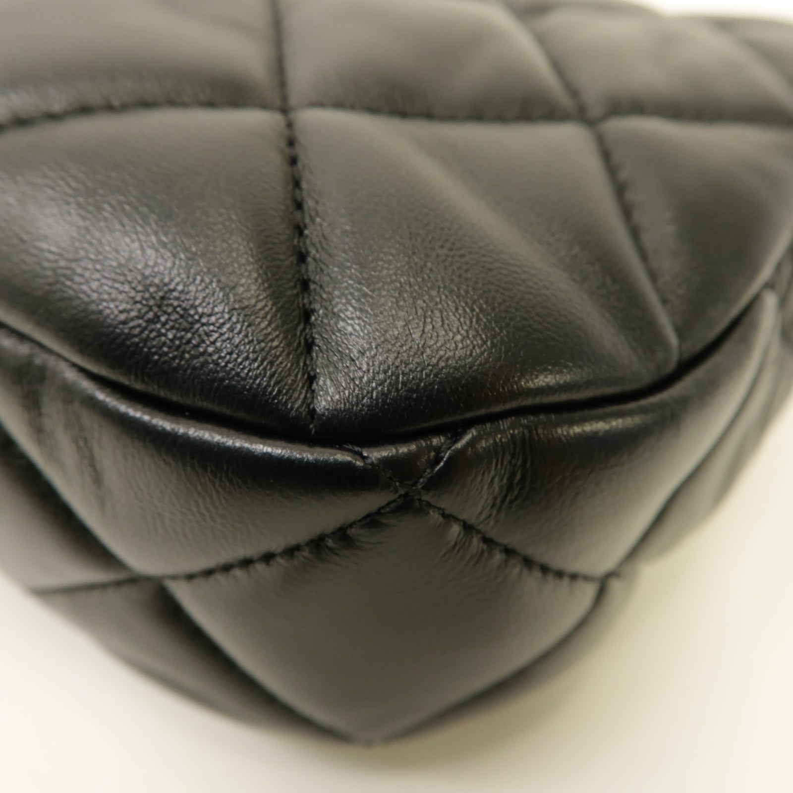CHANEL 【激減優惠】菱格羊皮皮革Chain Shoulder Bag金扣手挽肩背兩用袋黑色