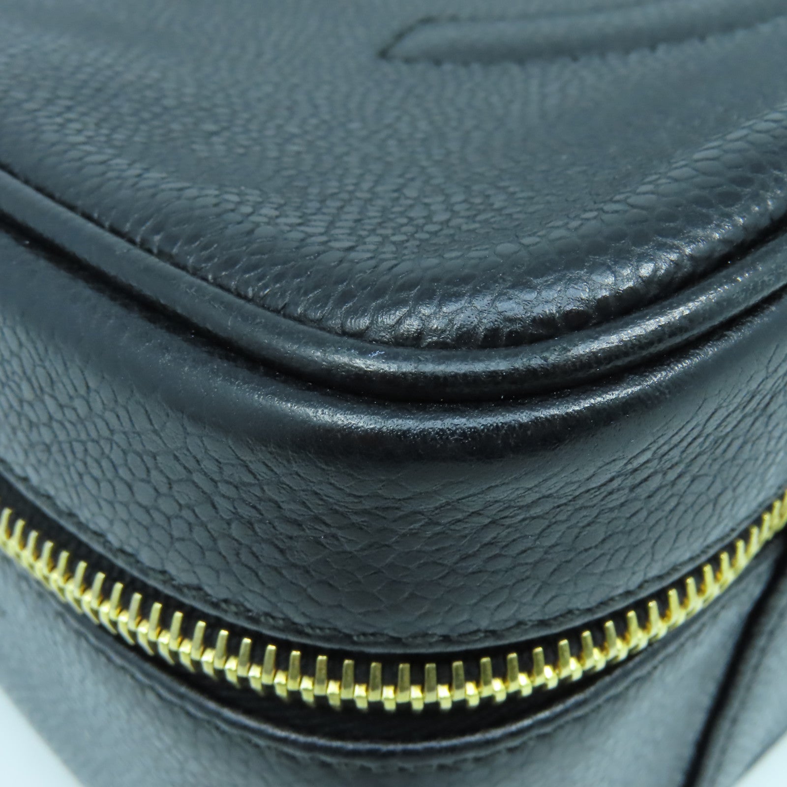 CHANEL 【激減優惠】Caviar皮革2 Way Shoulder金扣手挽肩背兩用袋黑色