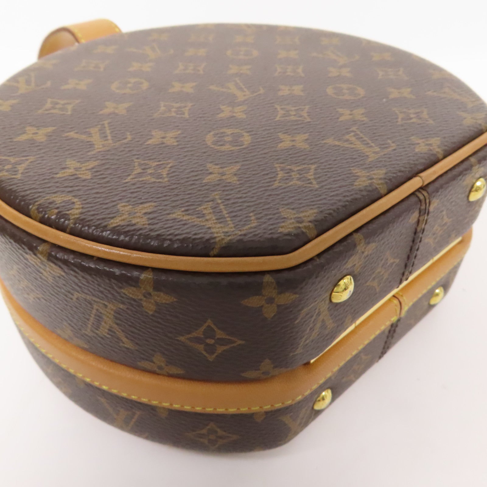 LOUIS VUITTON Monogram Petite Boite Chapeau金扣手挽肩背兩用袋