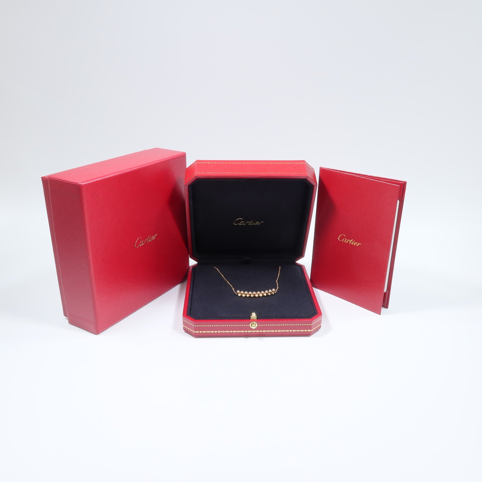 CARTIER 18K玫瑰金Clash De Cartier鑽石項鍊