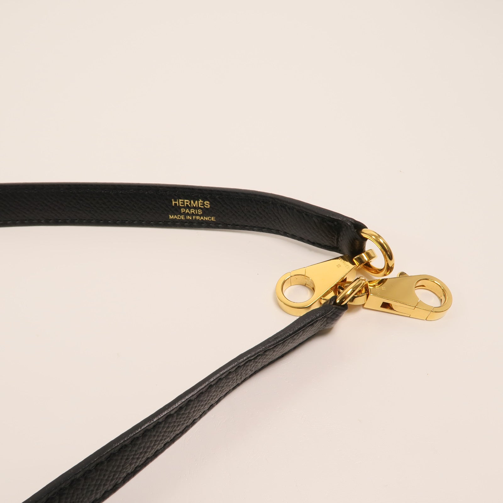HERMES Epsom皮革Kelly 28手挽肩背兩用袋Noir