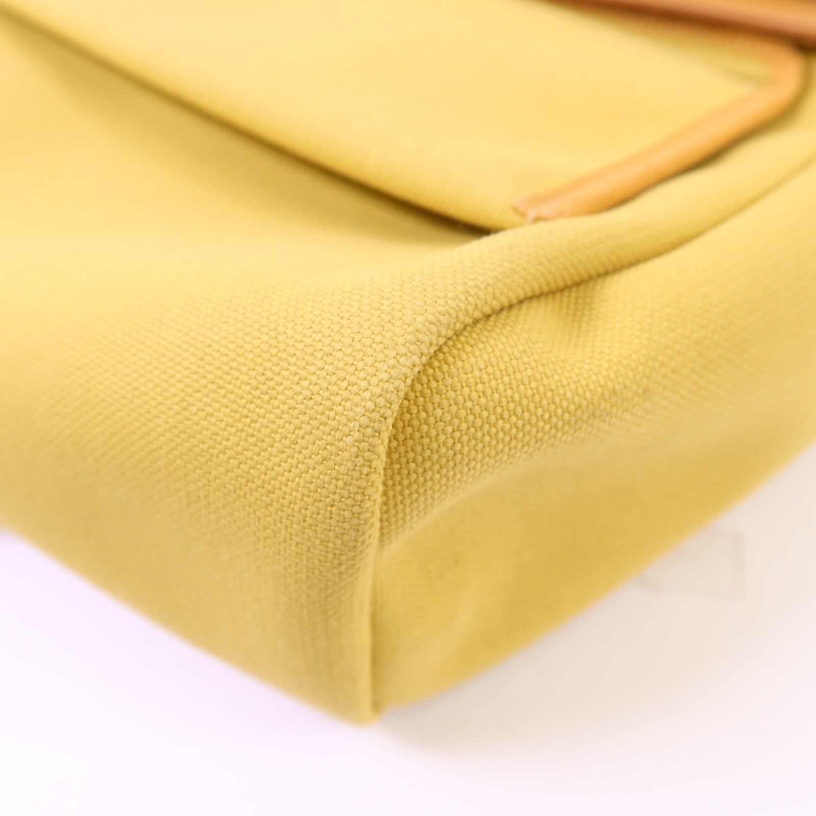 HERMES 帆布Herbag PM銀扣手挽肩背兩用袋Soleil