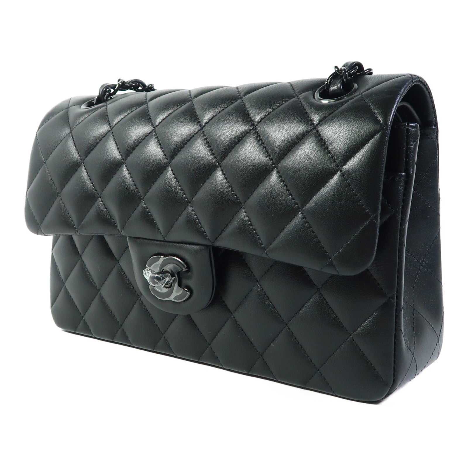 CHANEL 【激減優惠】羊皮皮革Classic 23鏈帶肩背袋