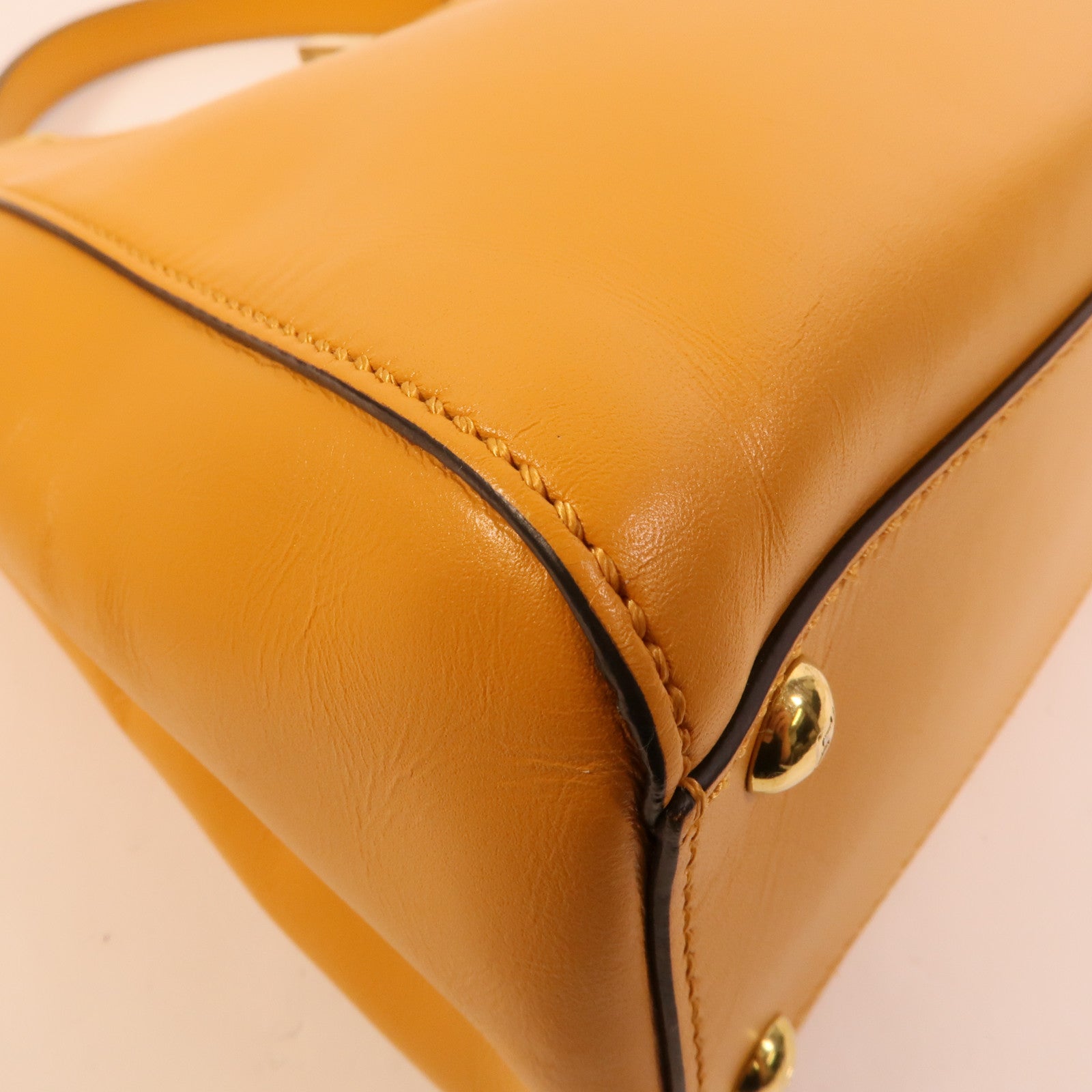 FENDI 牛皮皮革Peekaboo手挽肩背兩用袋