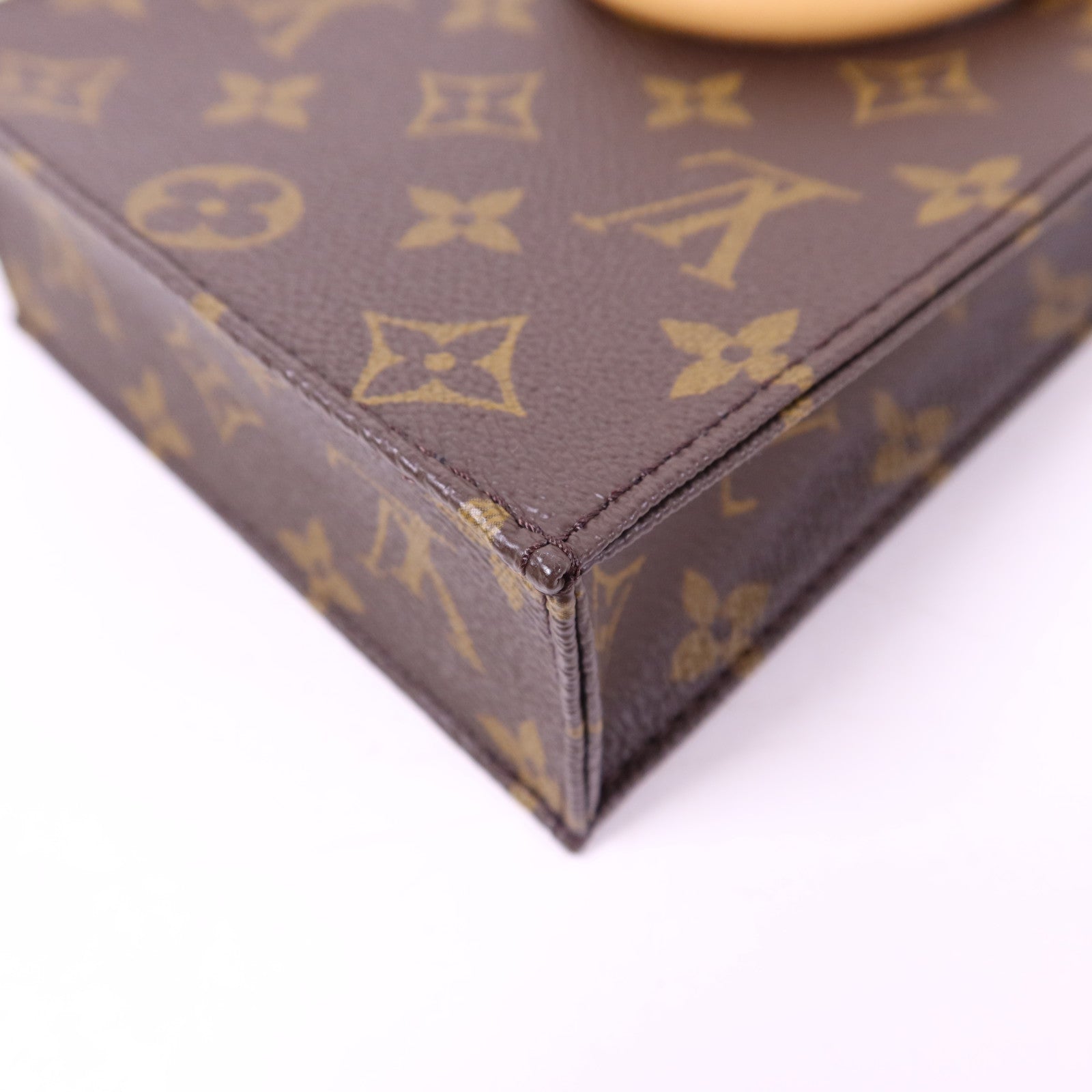 LOUIS VUITTON Monogram Petit Sac Plat金扣手挽肩背兩用袋