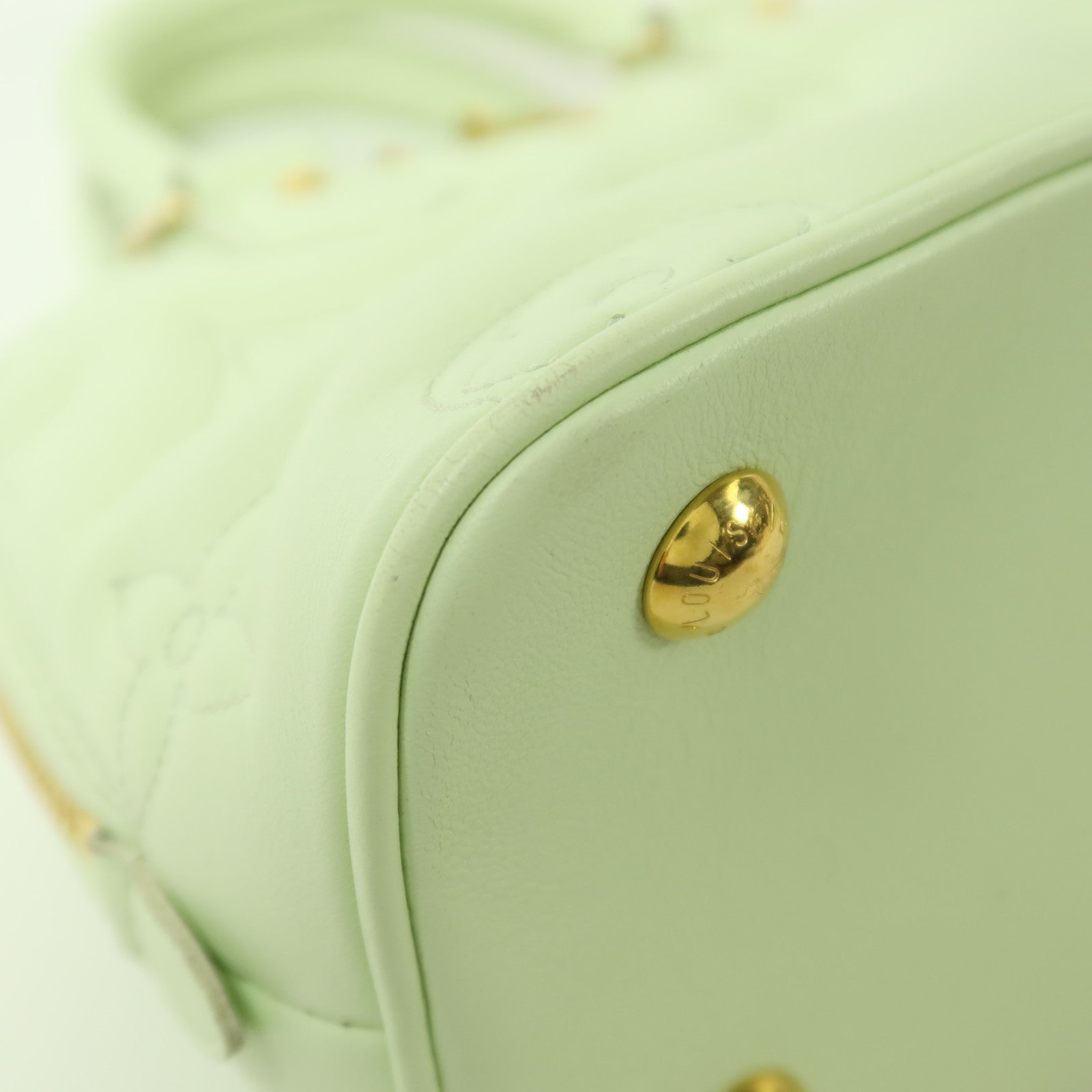 LOUIS VUITTON Bubblegram Alma BB金扣手挽肩背兩用袋
