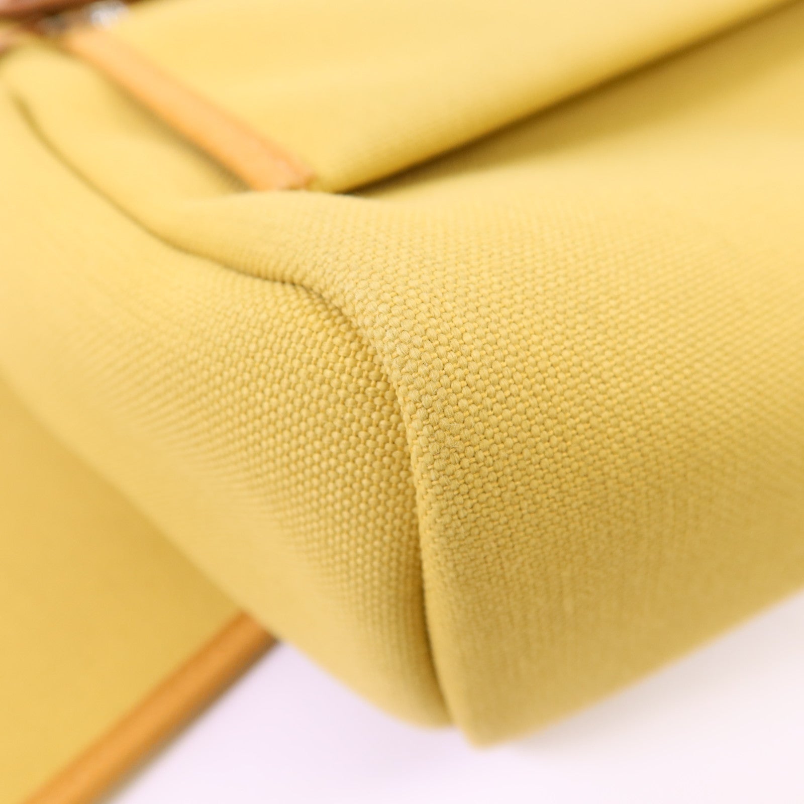 HERMES 帆布Herbag PM銀扣手挽肩背兩用袋Soleil