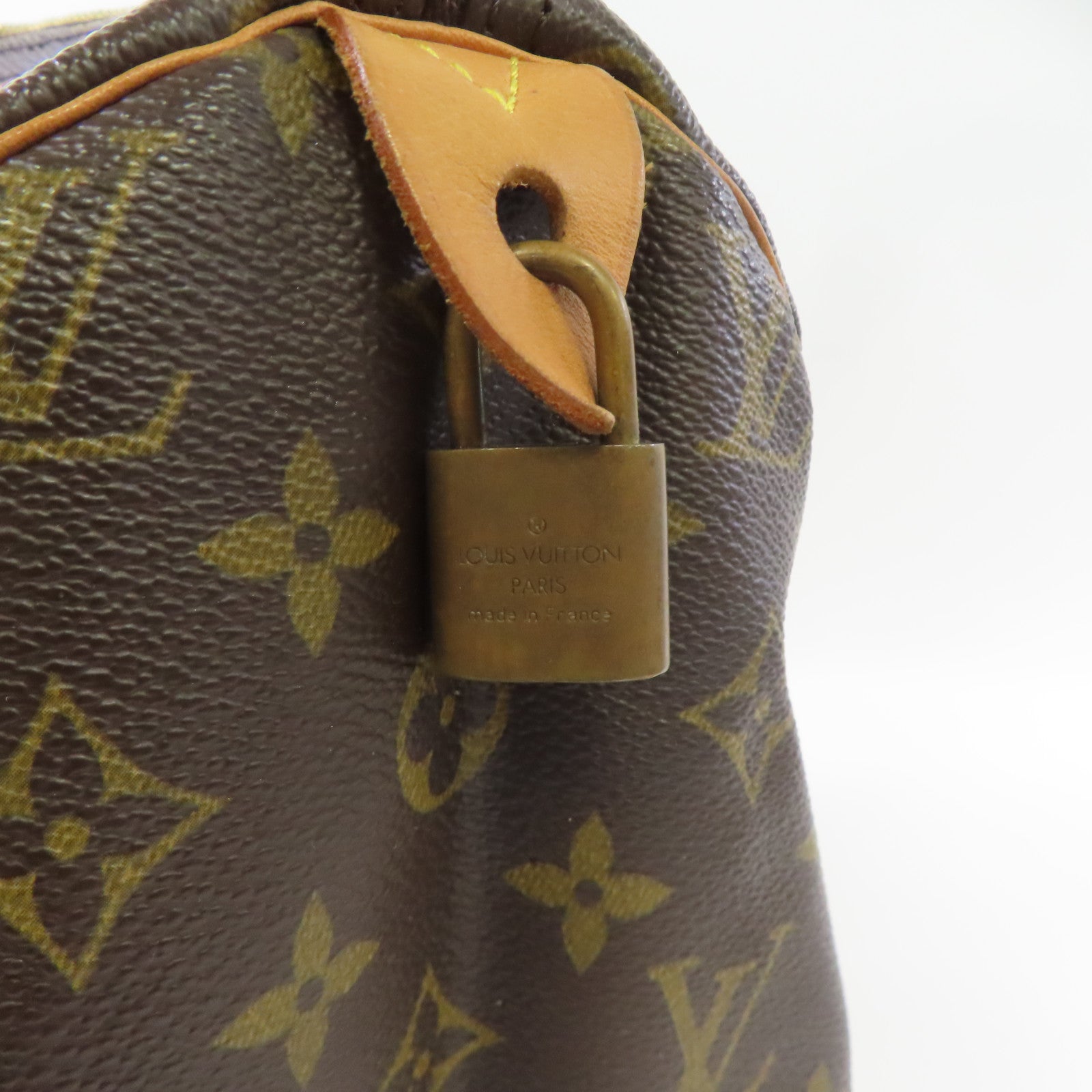 LOUIS VUITTON 【激減優惠】Monogram Speedy 30金扣手挽袋啡色