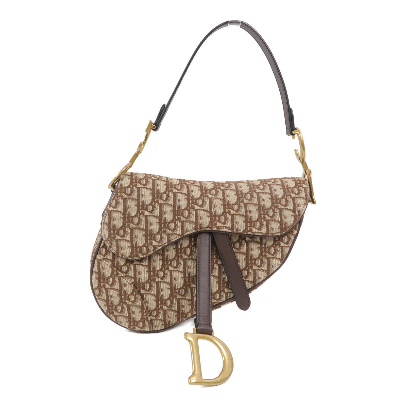 Dior Oblique帆布Saddle Medium肩背袋