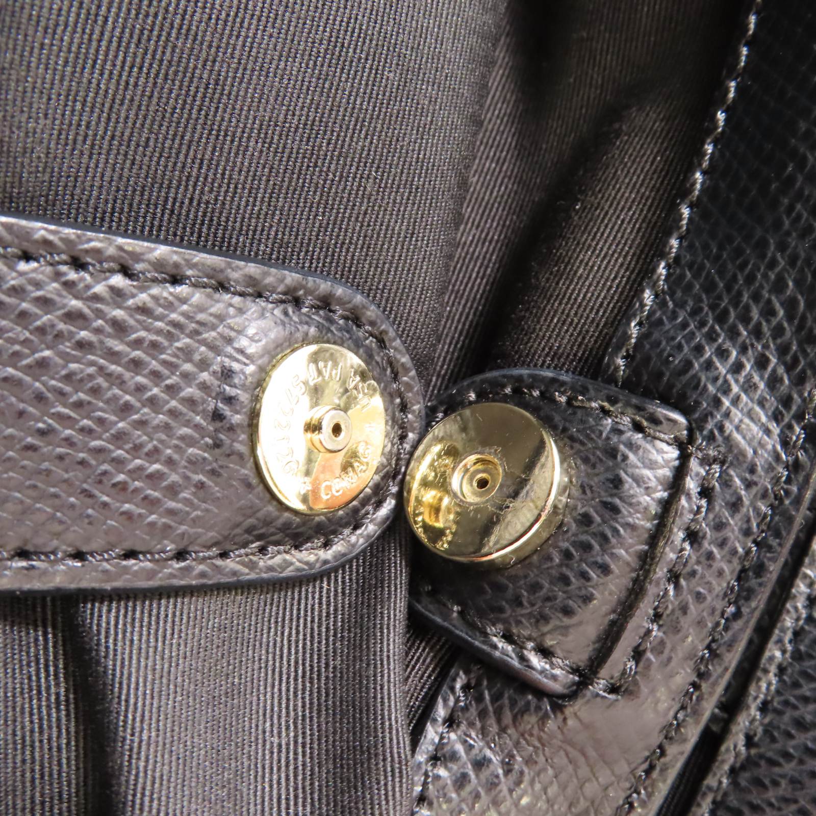 COACH 塗層帆布2Way Shoulder Bag金扣手挽肩背兩用袋啡色/黑色