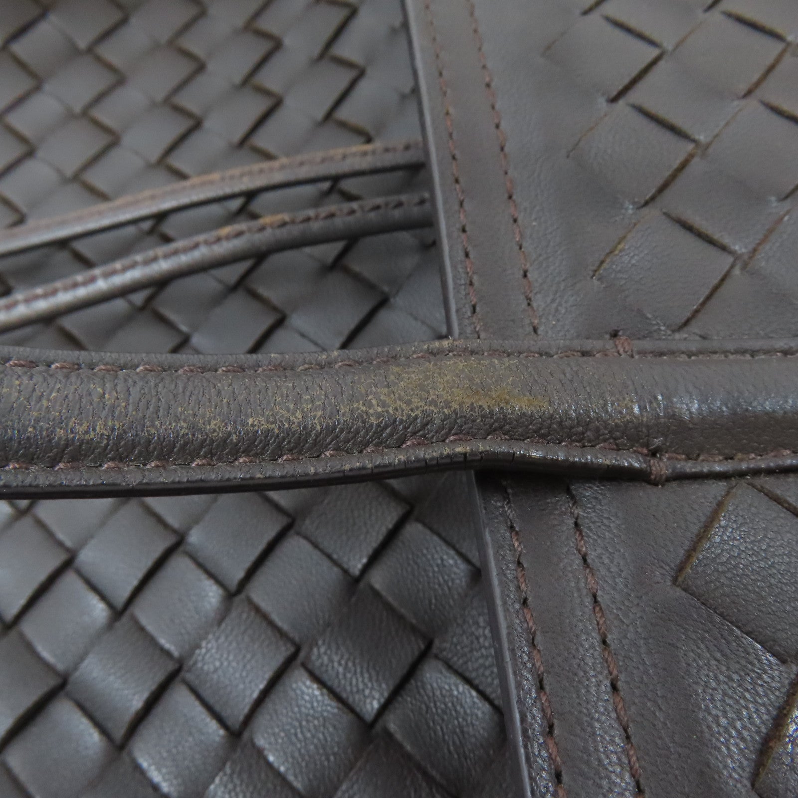 BOTTEGA VENETA 皮革Intrecciato Backpack背包啡色
