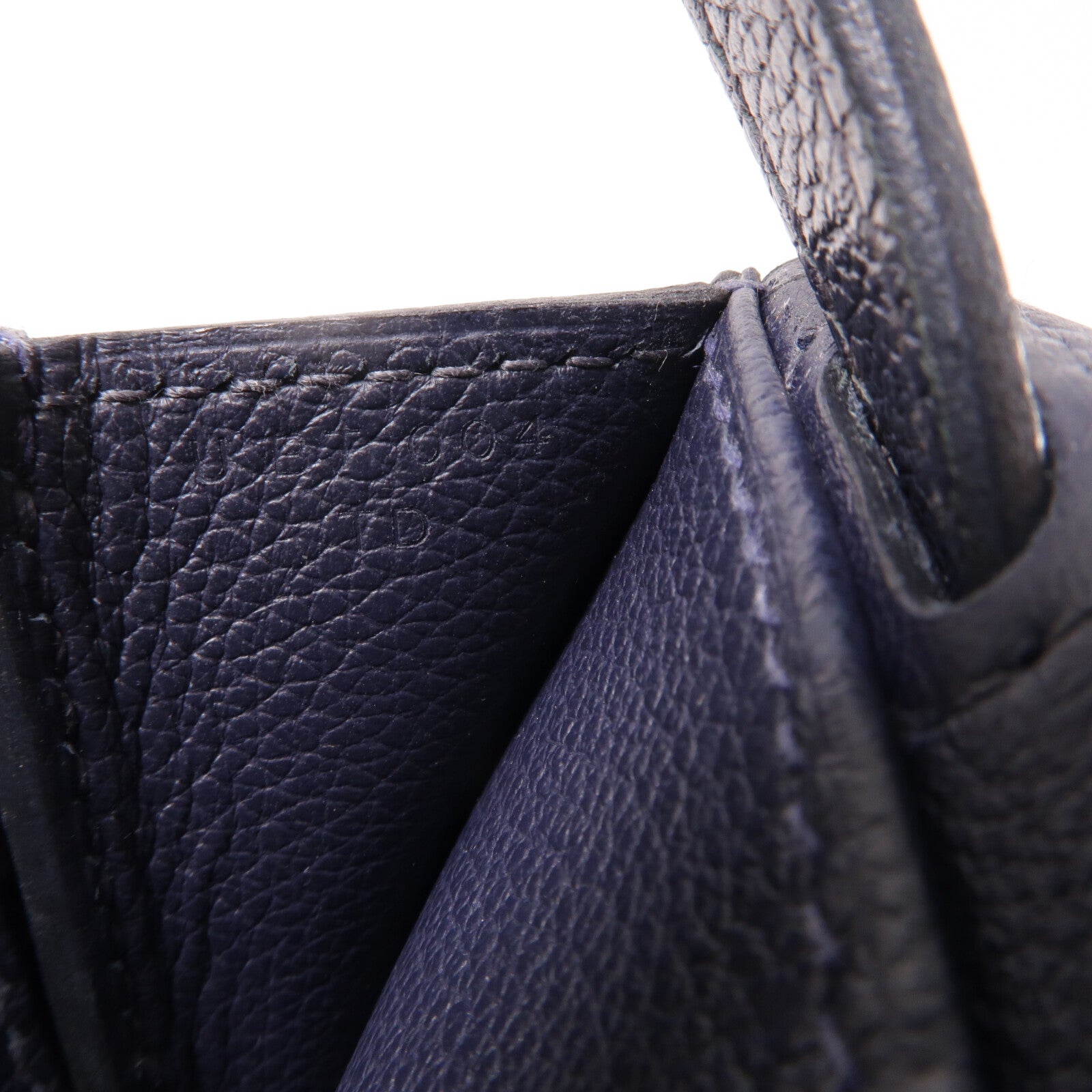 HERMES Evercolor皮革Halzan 25手挽肩背兩用袋Bleu Nuit