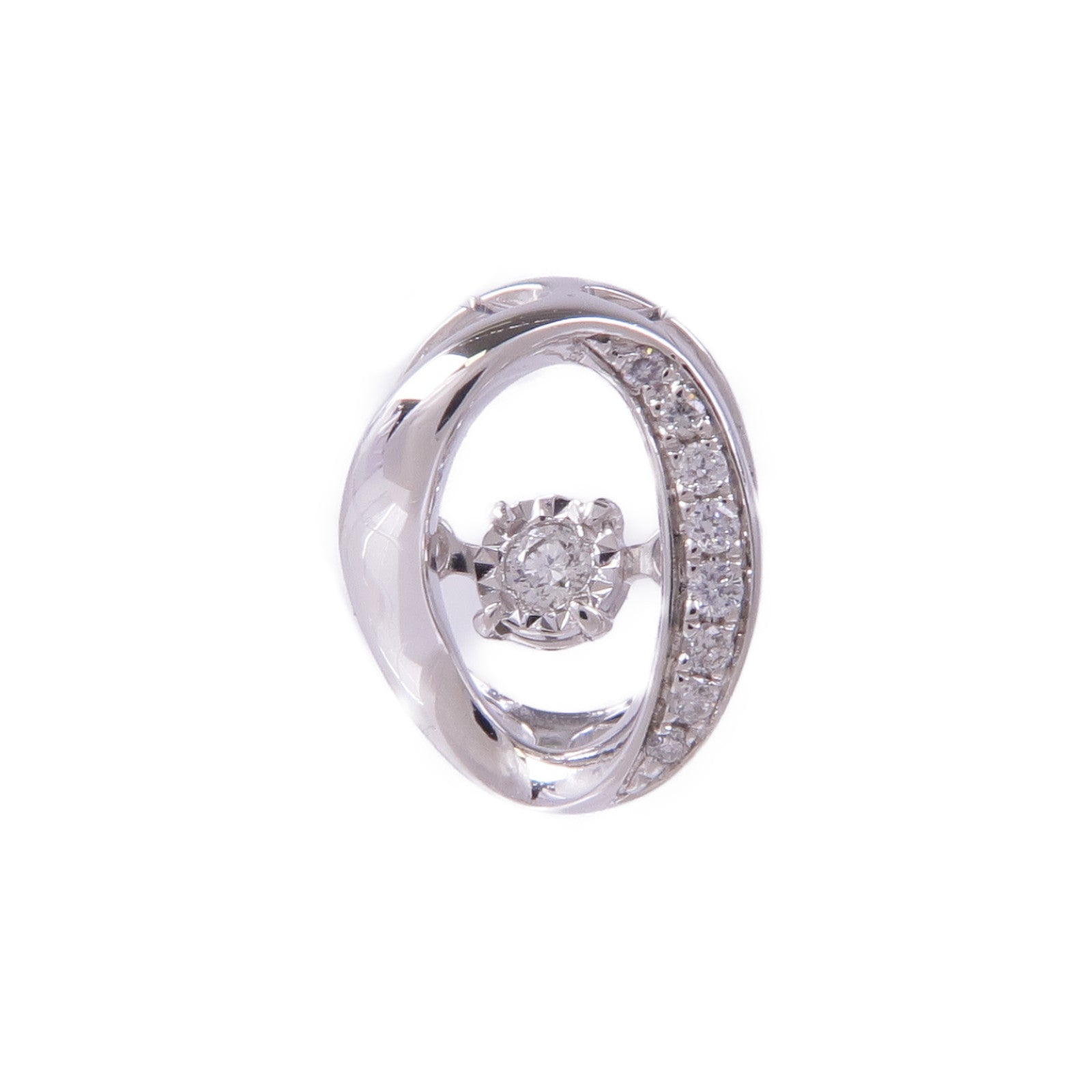 JEWELRY 【激減優惠】18K白金Diamond Pendent Top鑽石吊墜
