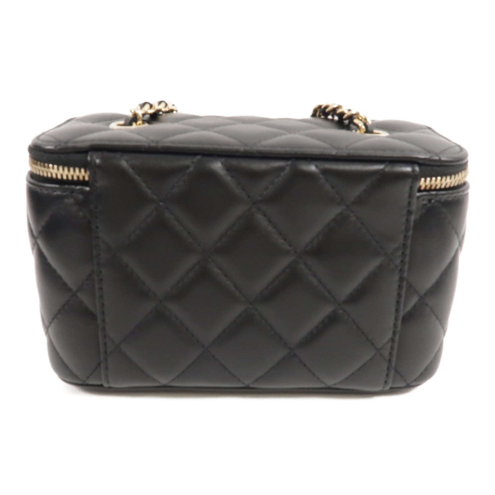 CHANEL 羊皮皮革Vanity Case鏈帶肩背袋