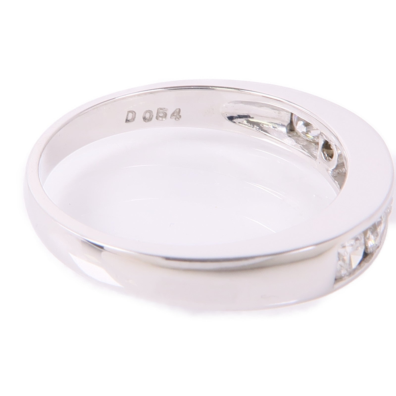 JEWELRY Diamond Ring 18K White Gold US#6