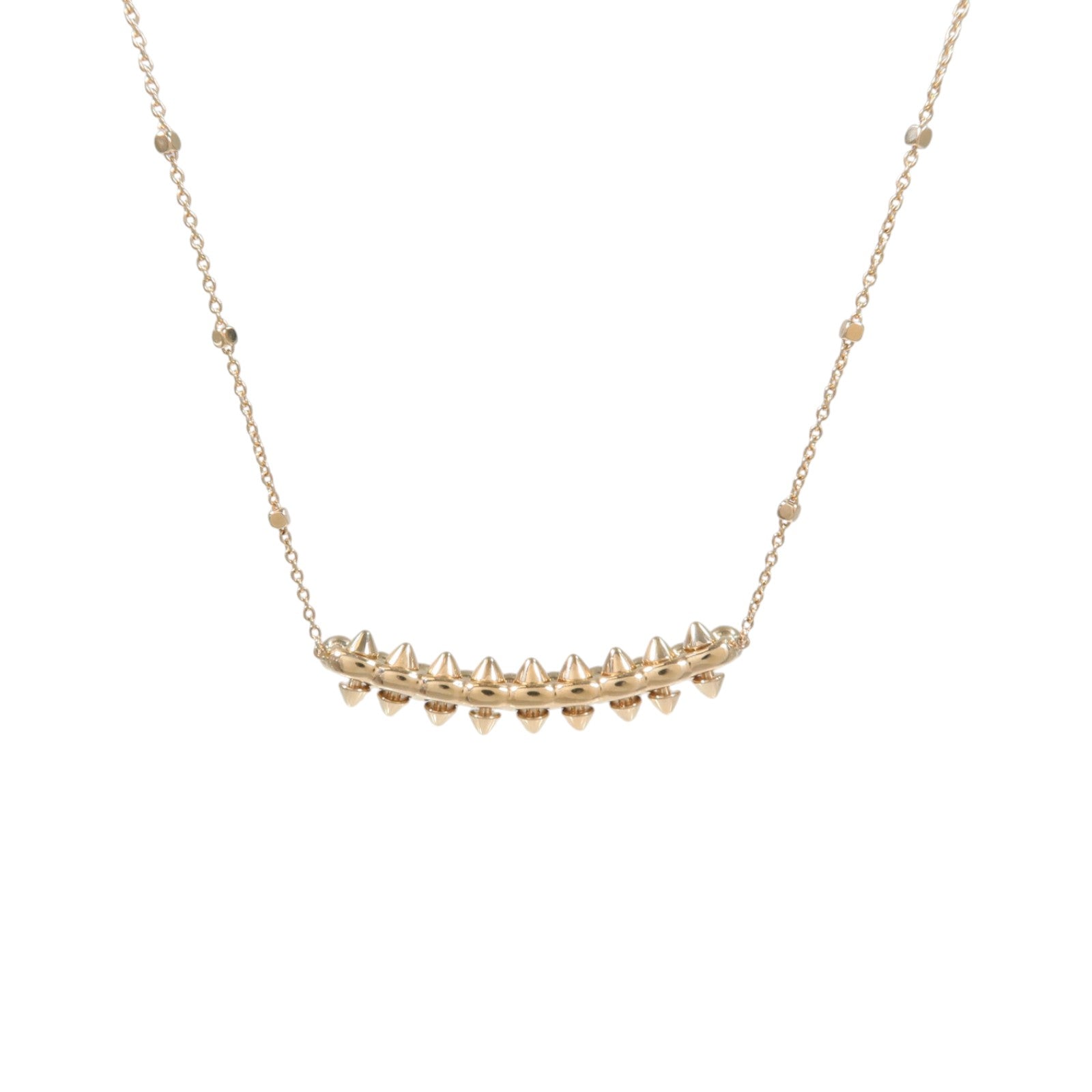 CARTIER 18K玫瑰金Clash De Cartier鑽石項鍊